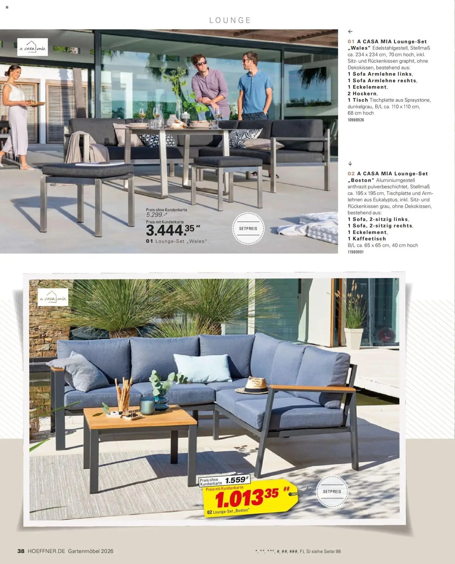 Höffner Prospekt Gartenmöbel Barsbüttel