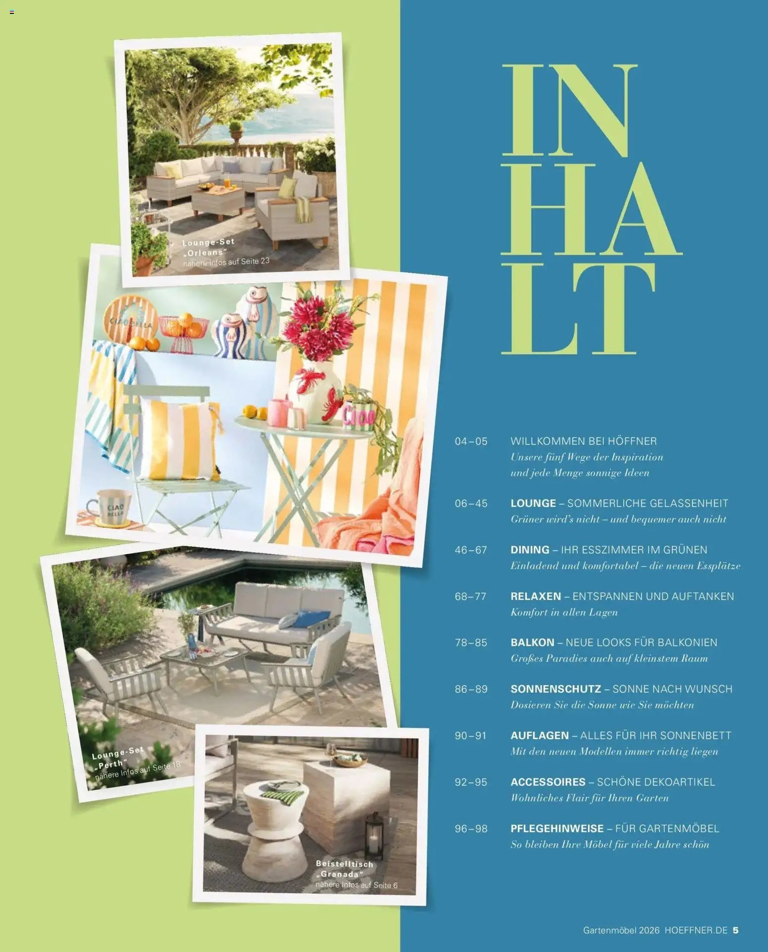 Höffner Prospekt Gartenmöbel Barsbüttel