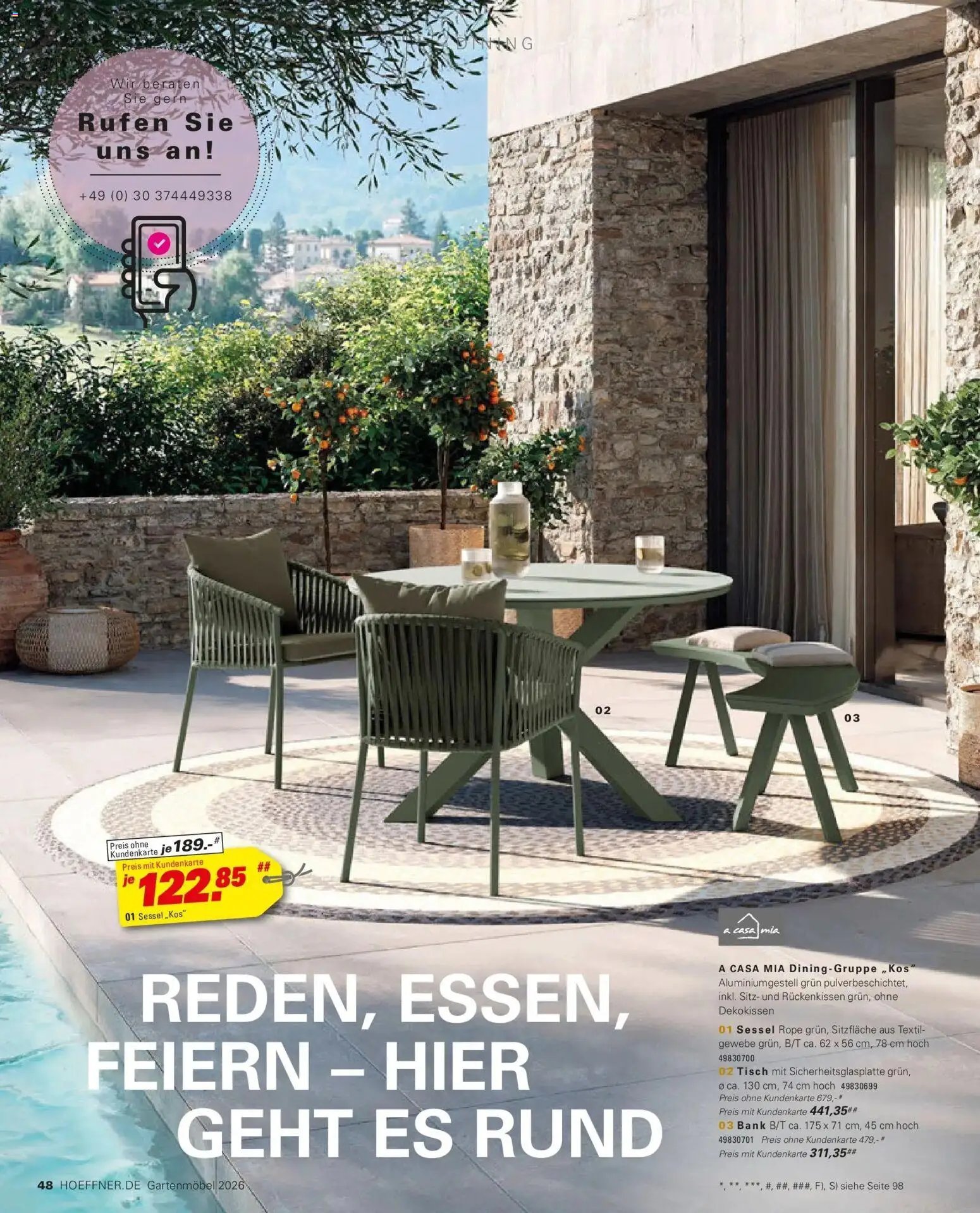 Höffner Prospekt Gartenmöbel Barsbüttel