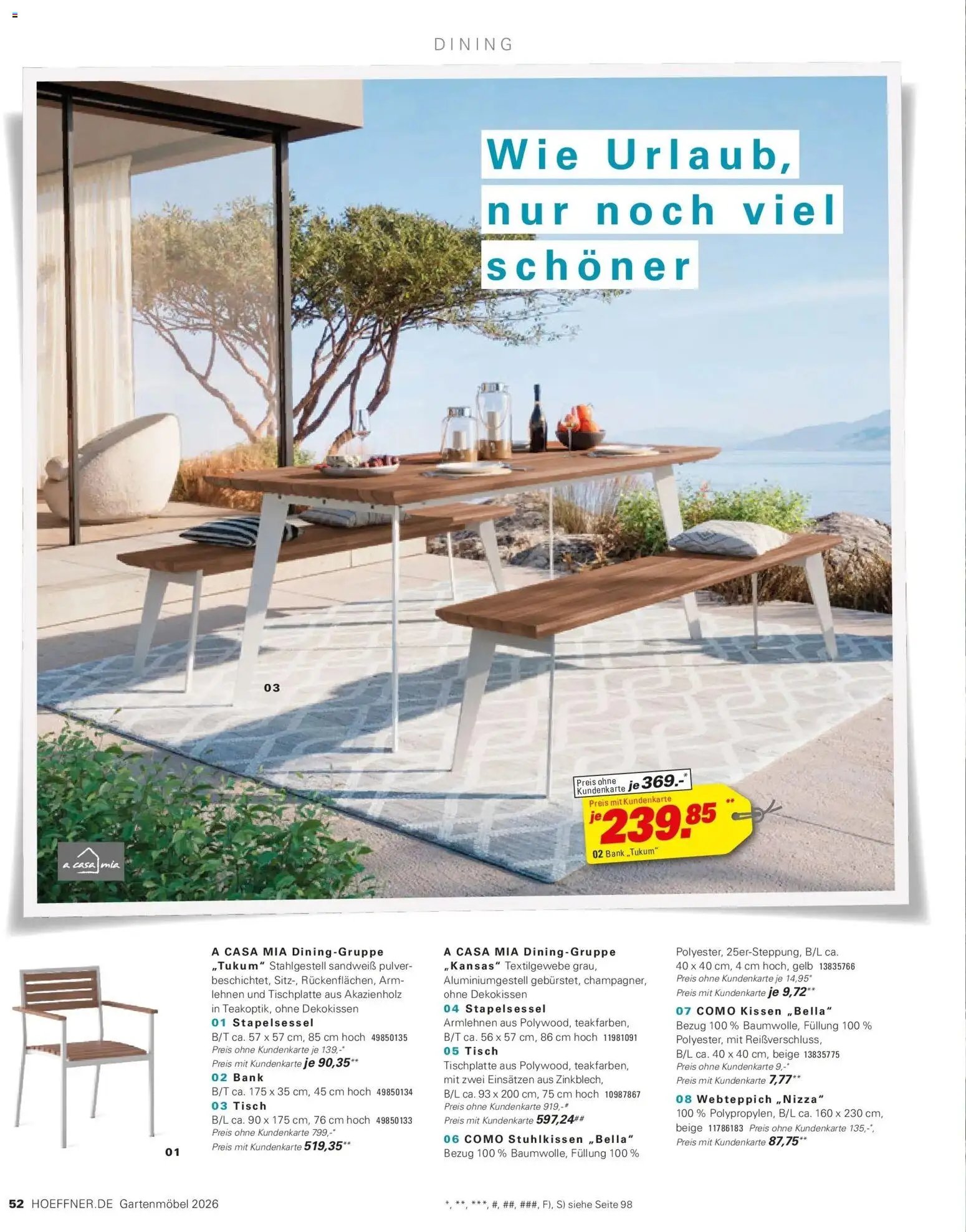 Höffner Prospekt Gartenmöbel Barsbüttel