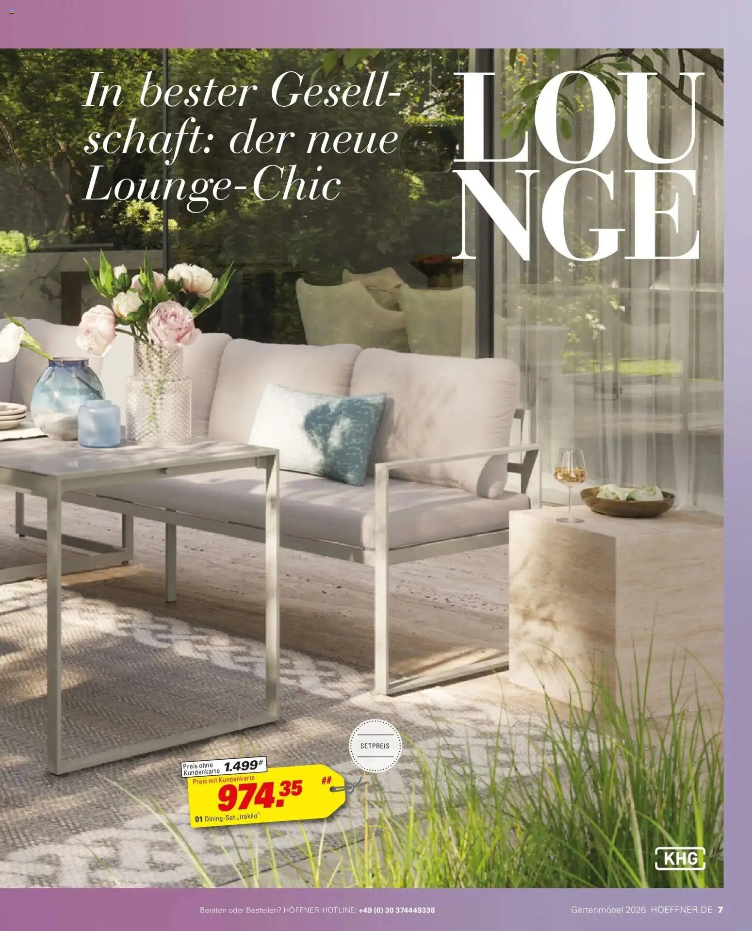 Höffner Prospekt Gartenmöbel Barsbüttel