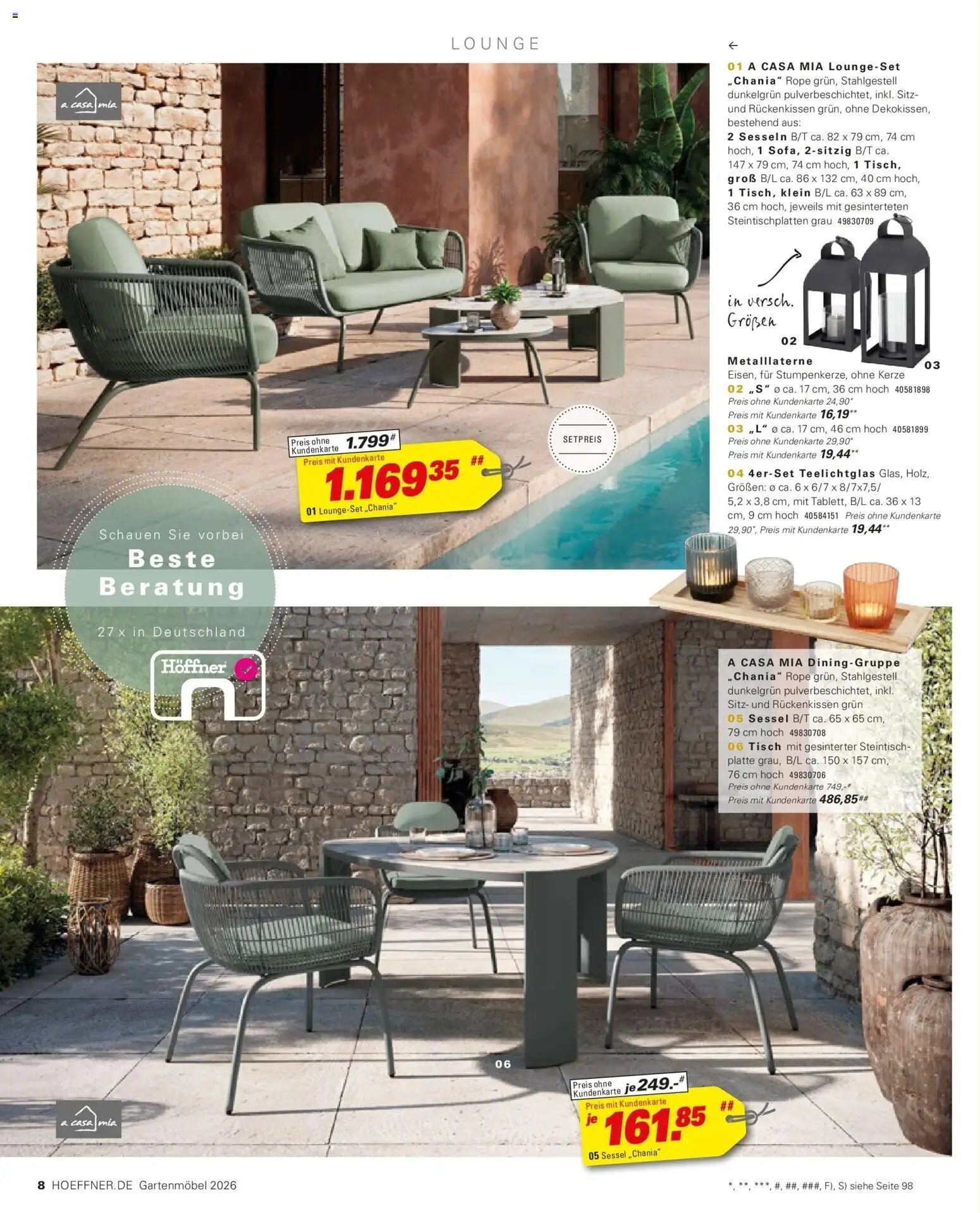 Höffner Prospekt Gartenmöbel Barsbüttel