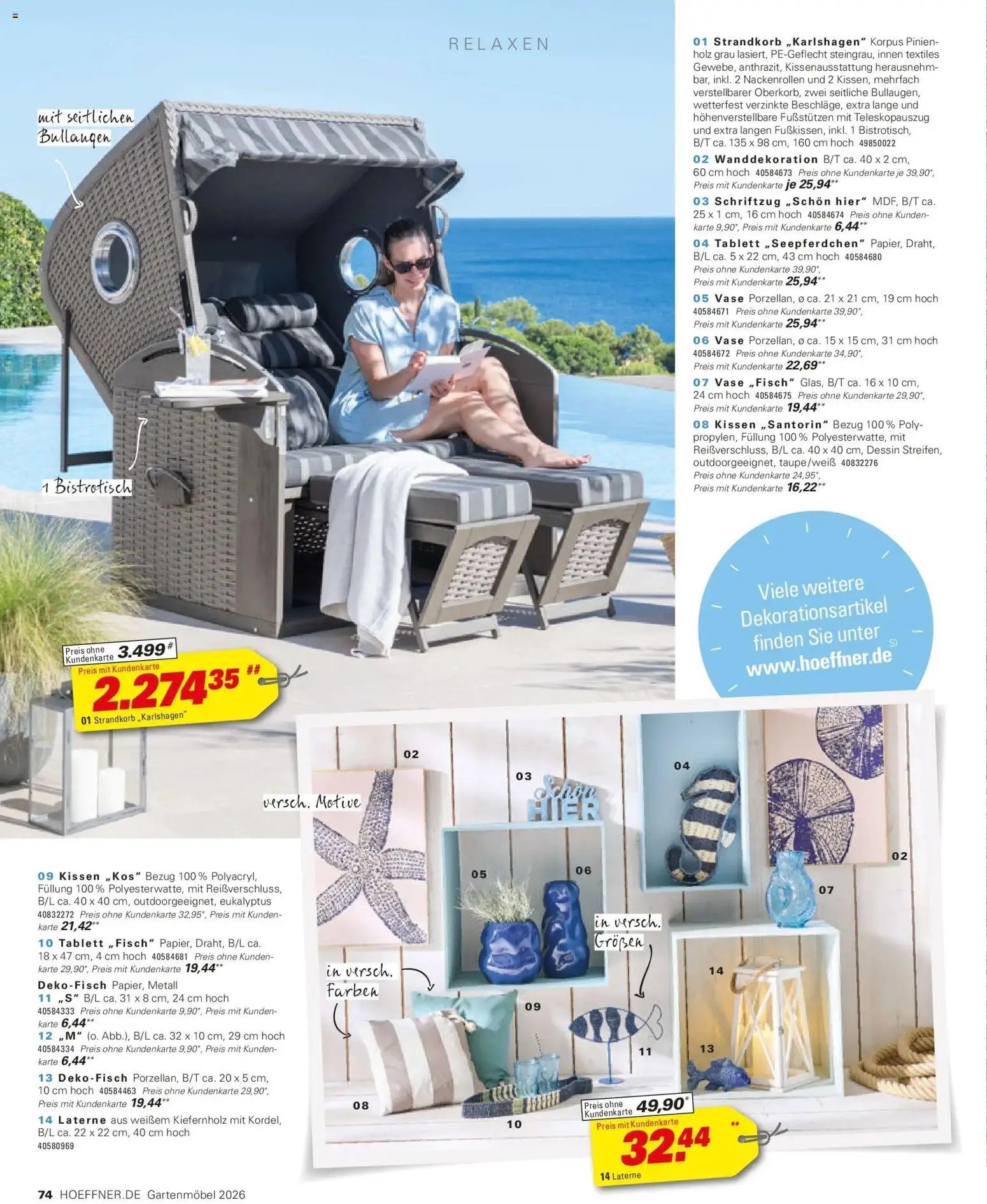 Höffner Prospekt Gartenmöbel Barsbüttel