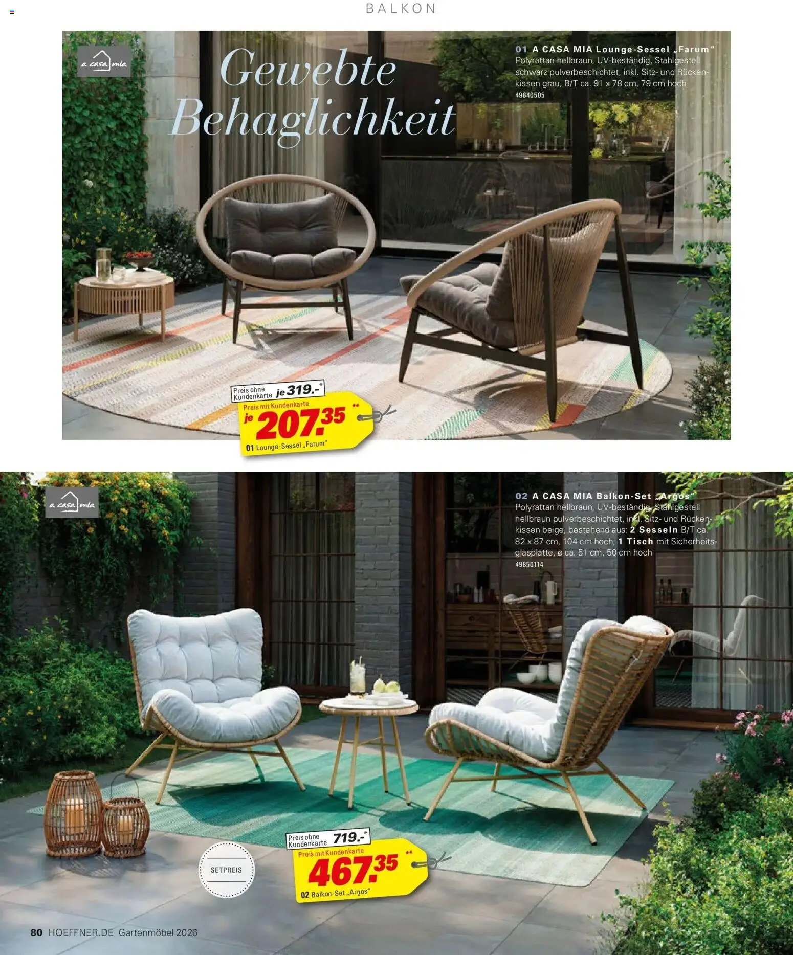 Höffner Prospekt Gartenmöbel Barsbüttel