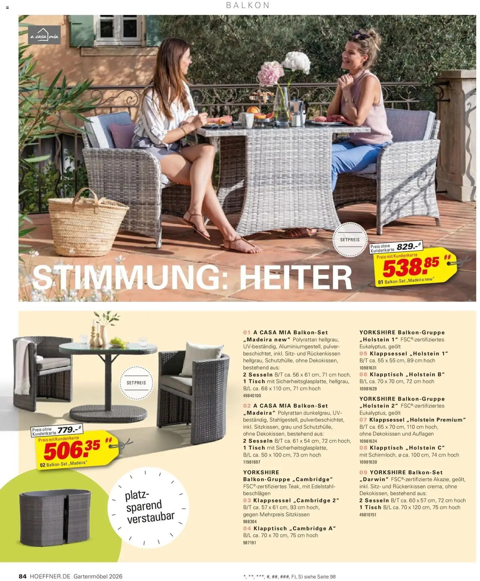 Höffner Prospekt Gartenmöbel Barsbüttel