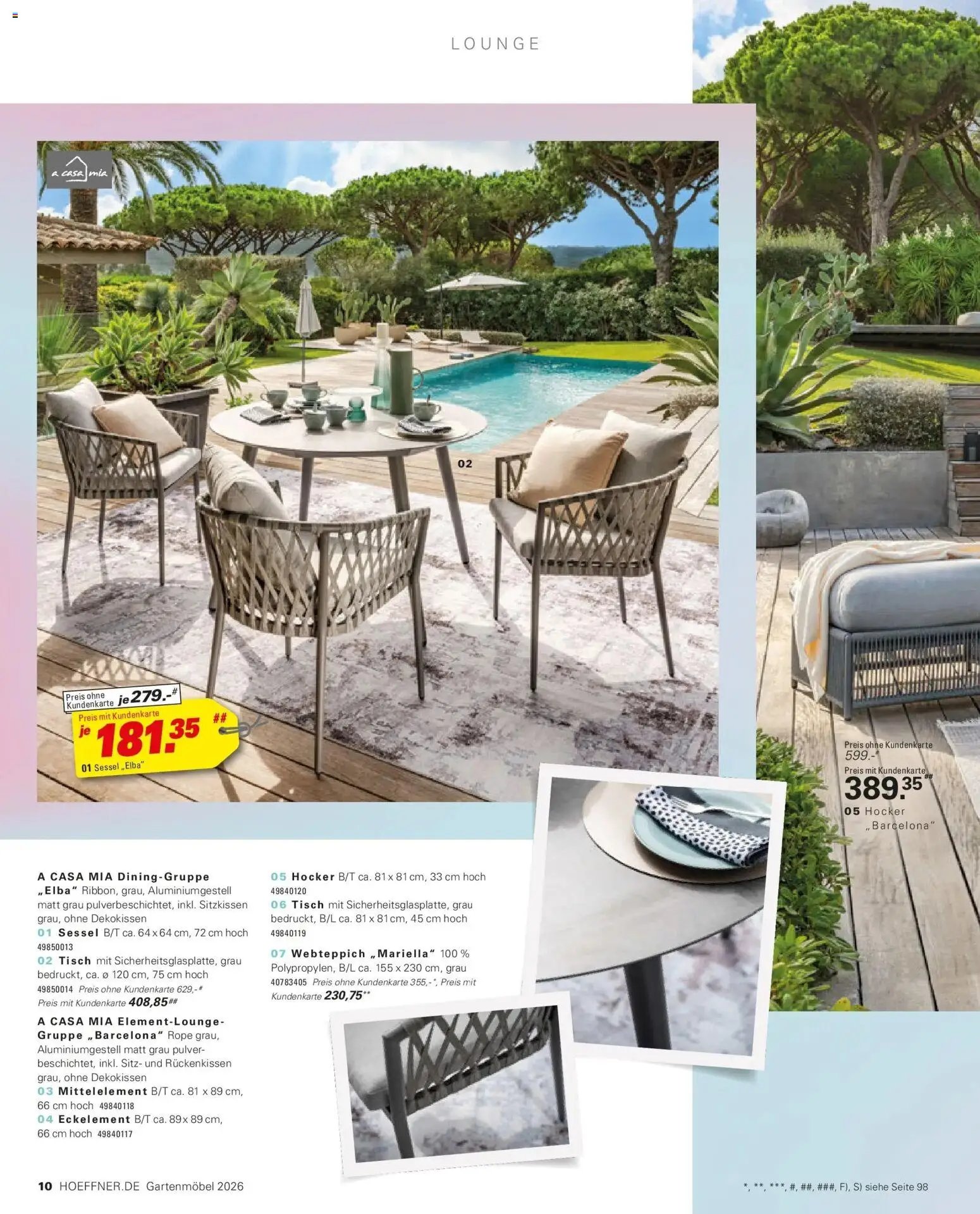 Höffner Prospekt Gartenmöbel Barsbüttel