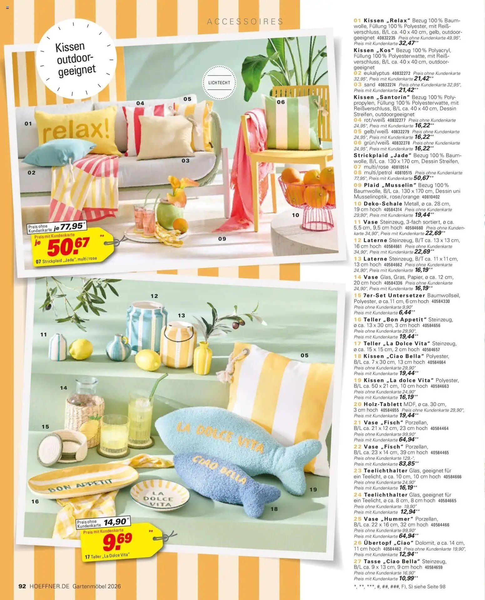 Höffner Prospekt Gartenmöbel Barsbüttel