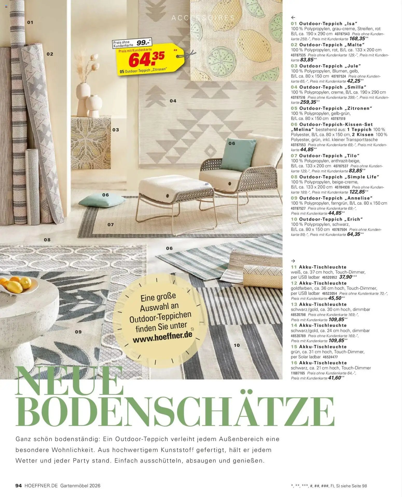 Höffner Prospekt Gartenmöbel Barsbüttel