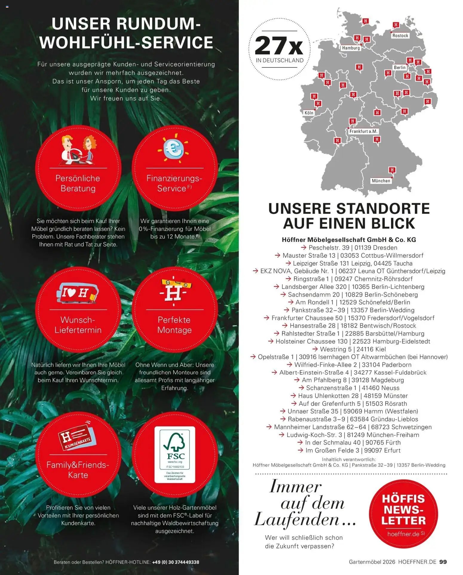 Höffner Prospekt Gartenmöbel Barsbüttel