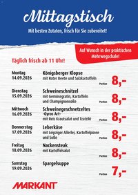 Markant Mittagstisch