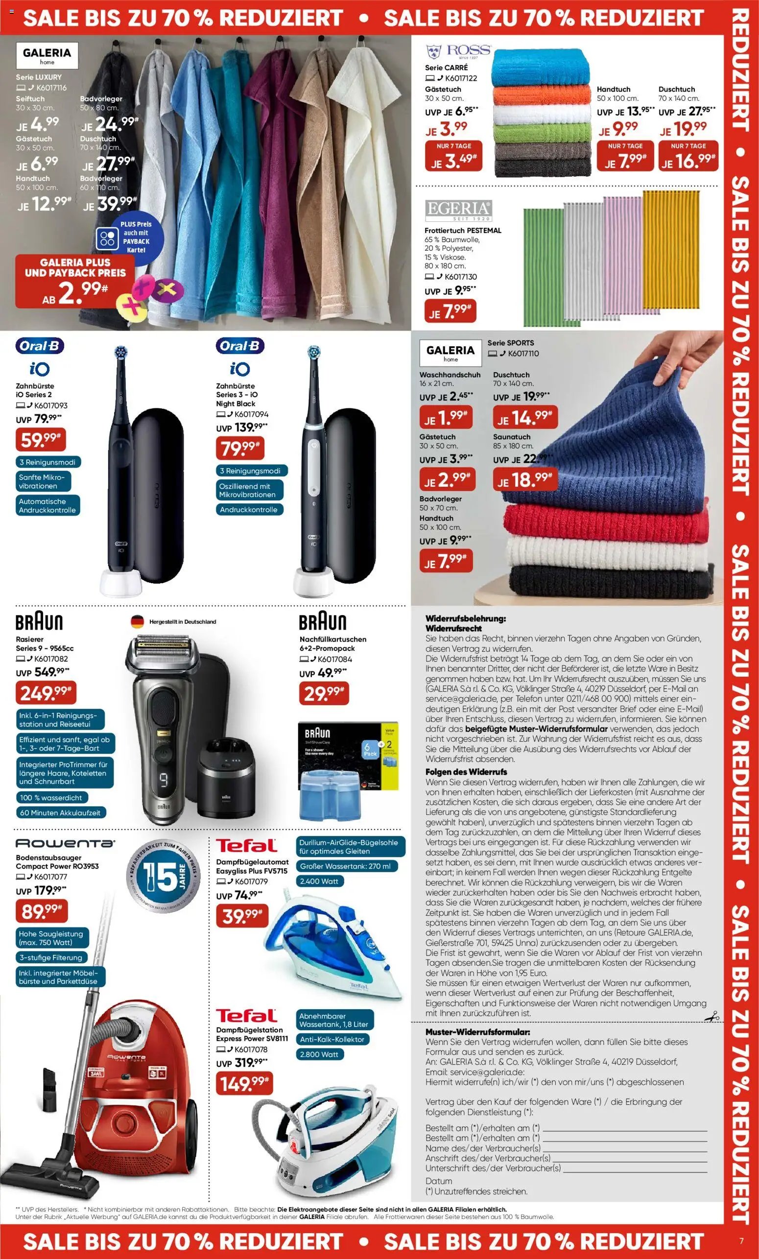 Galeria Karstadt Kaufhof Prospekt 	