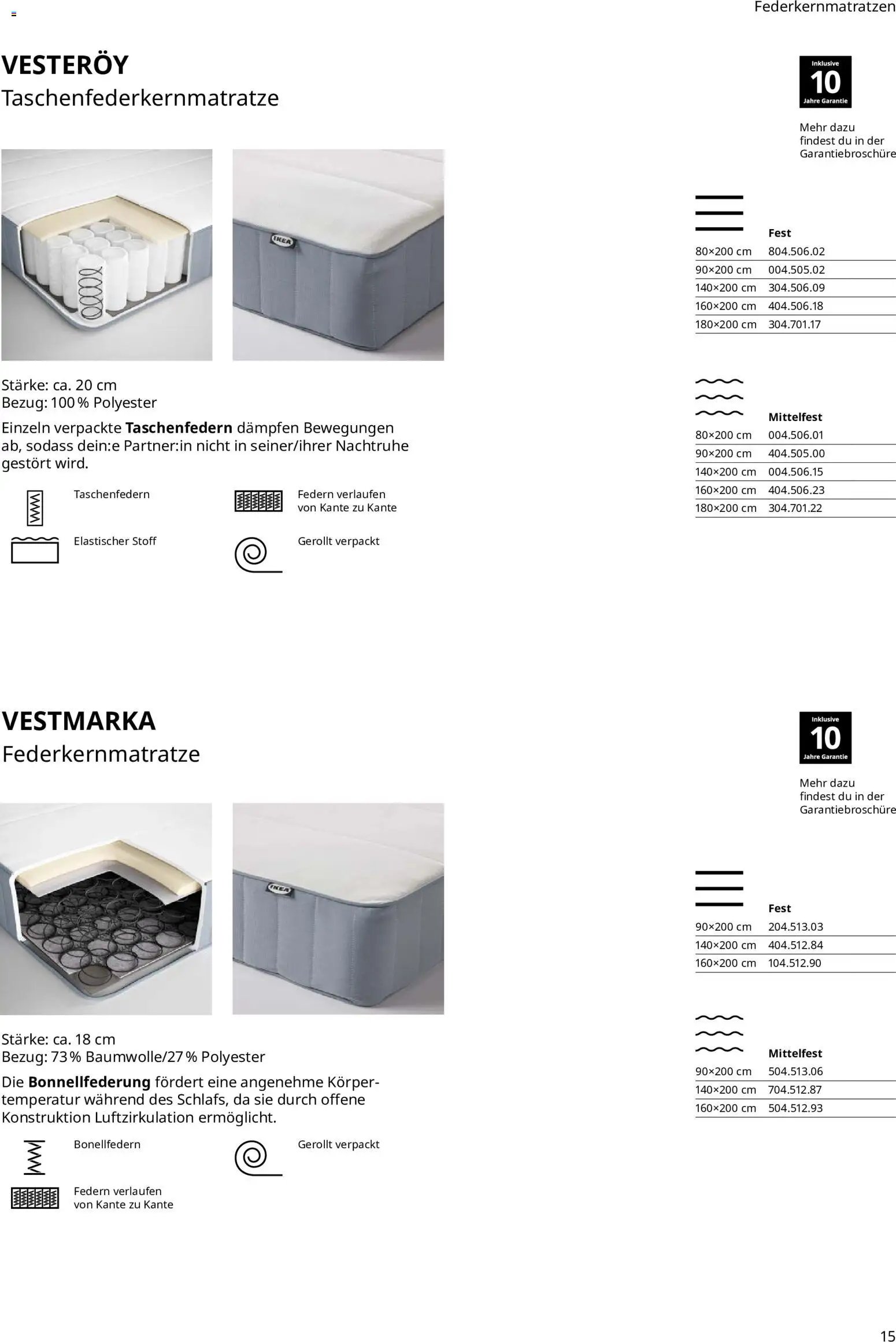 Ikea Prospekt Schlafkomfort