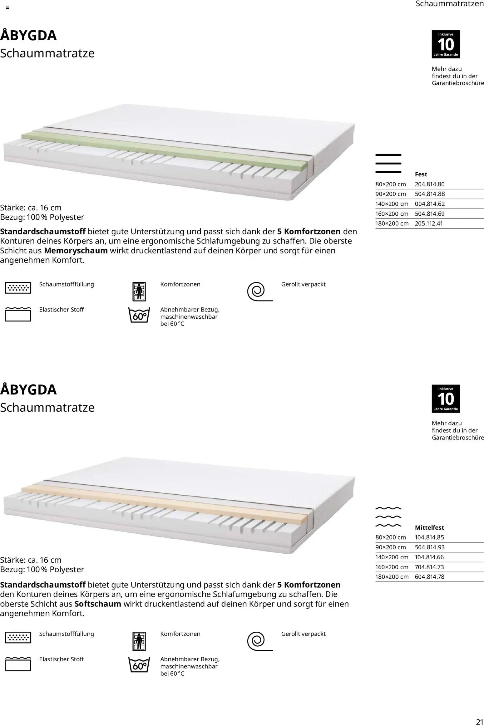 Ikea Prospekt Schlafkomfort