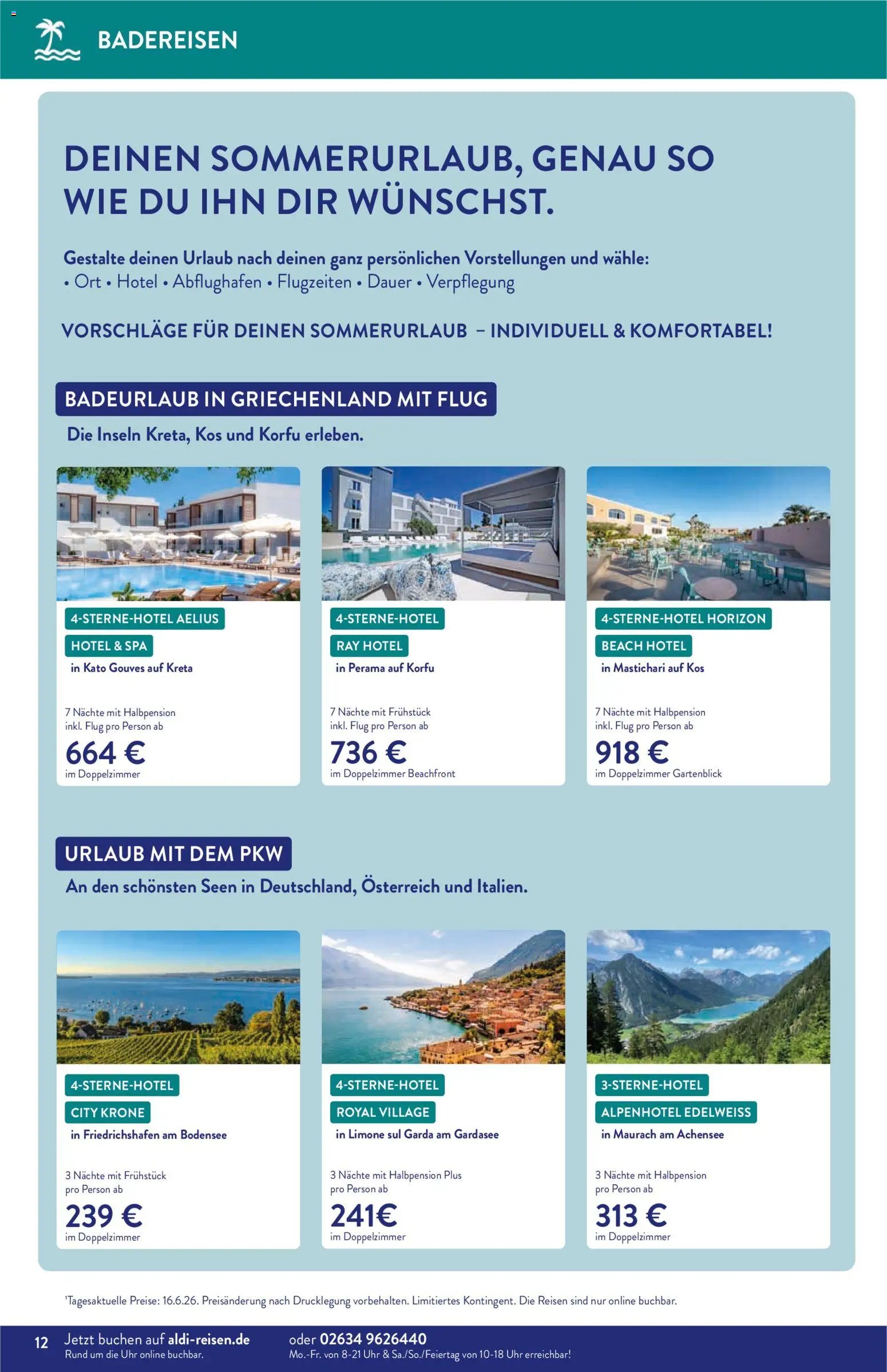 Aldi Reisen Prospekt