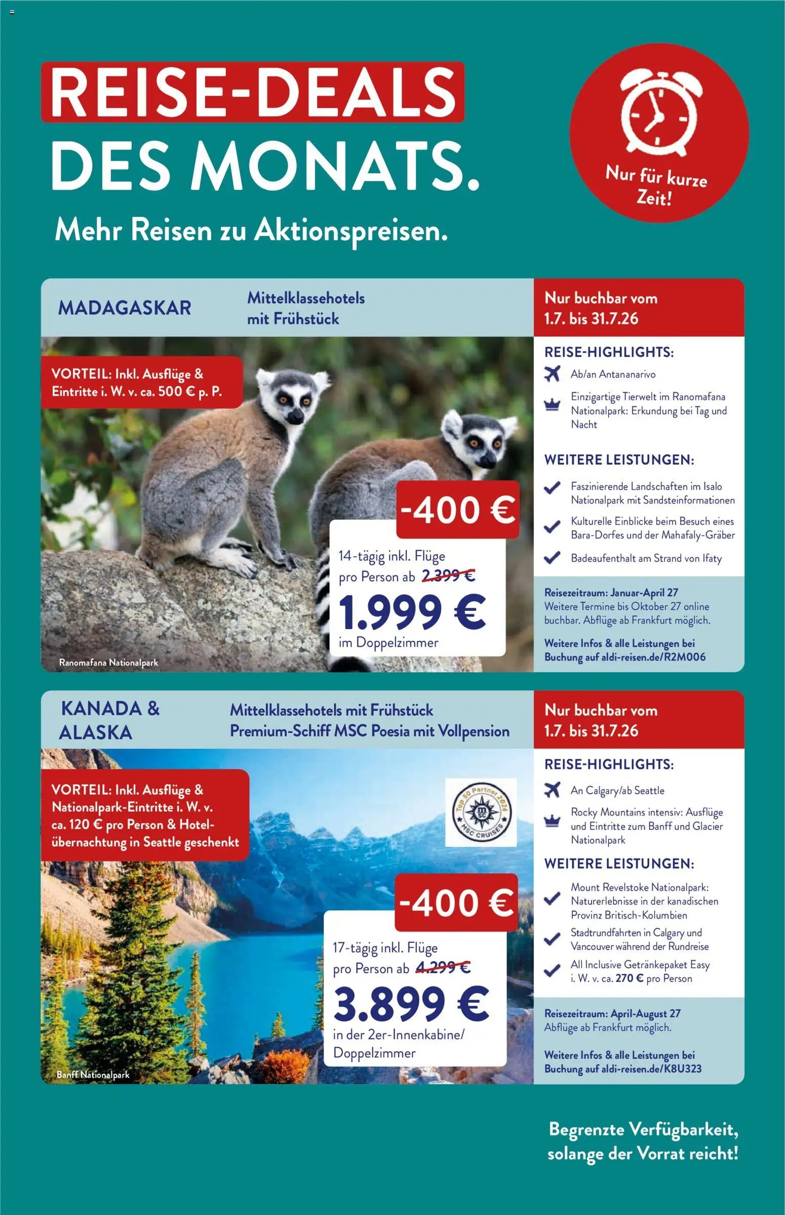 Aldi Reisen Prospekt