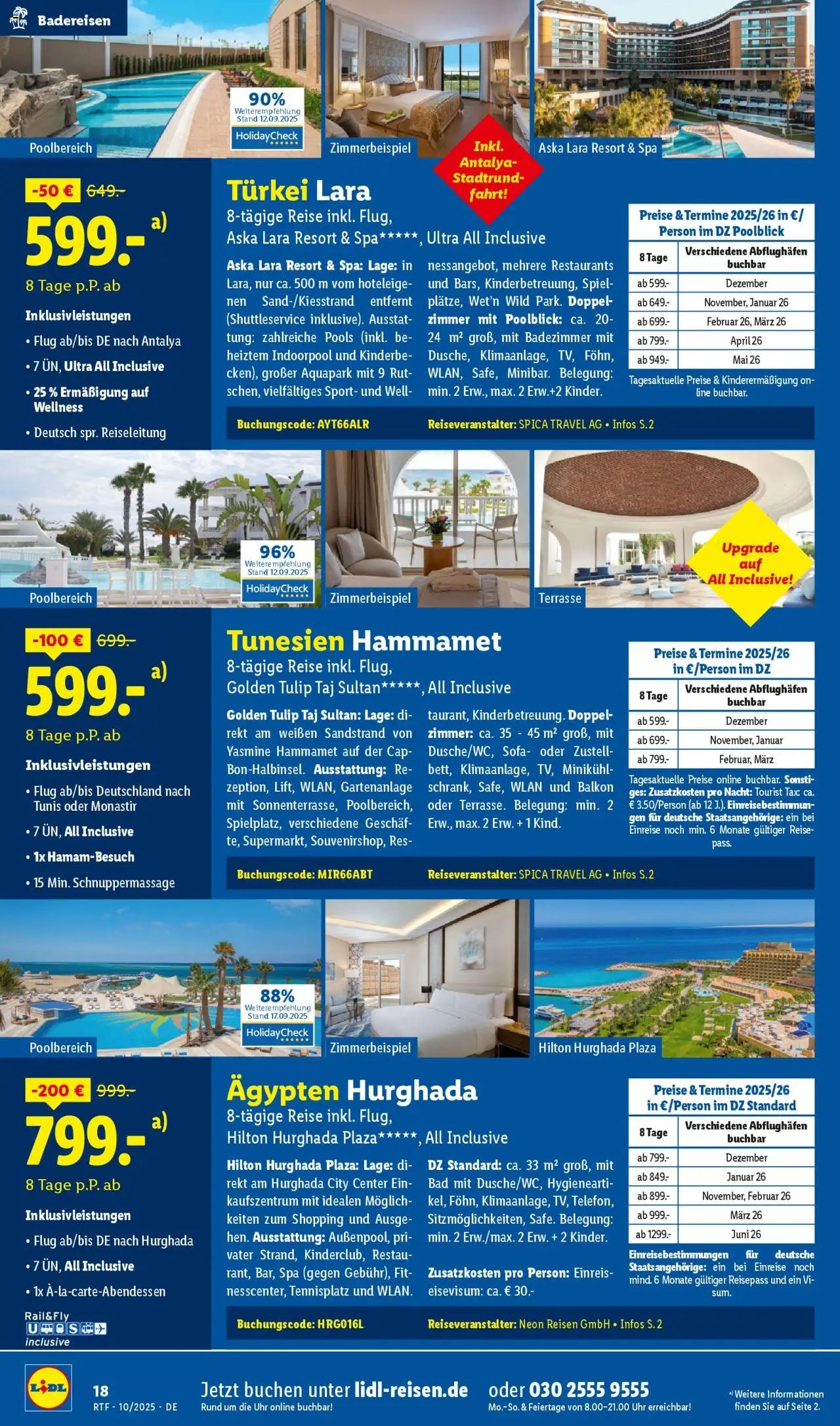 Lidl Reisen Oktober/November Reise-Highlights (2025-10-13 - 2025-11-15)