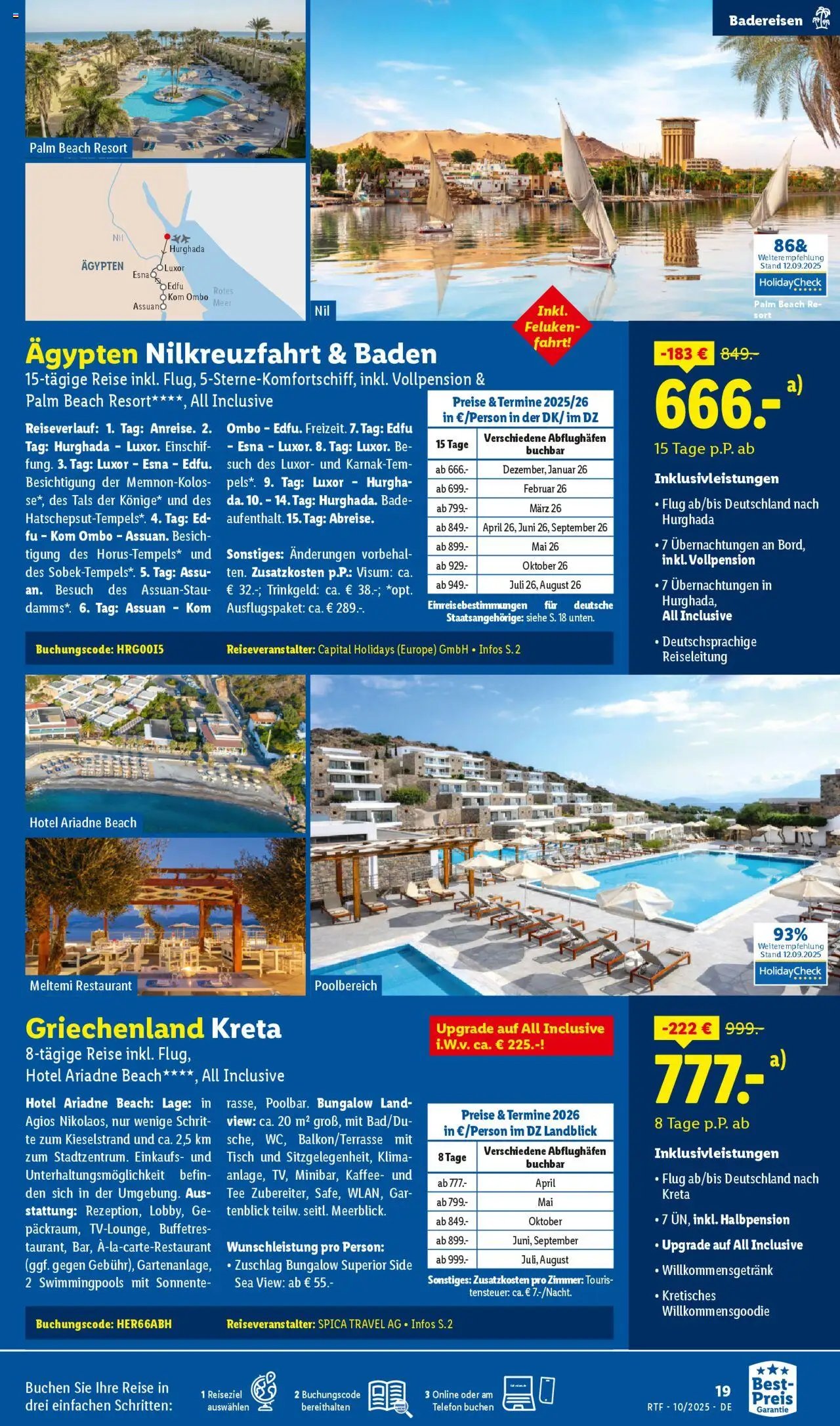 Lidl Reisen Oktober/November Reise-Highlights (2025-10-13 - 2025-11-15)