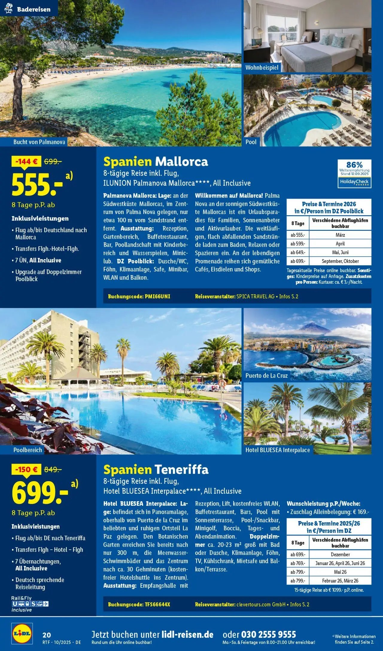 Lidl Reisen Oktober/November Reise-Highlights (2025-10-13 - 2025-11-15)