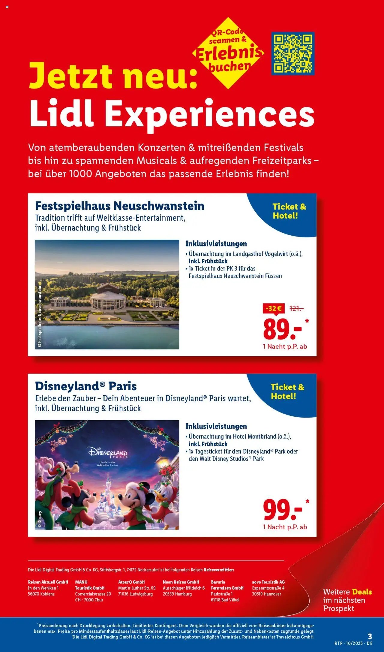 Lidl Reisen Oktober/November Reise-Highlights (2025-10-13 - 2025-11-15)
