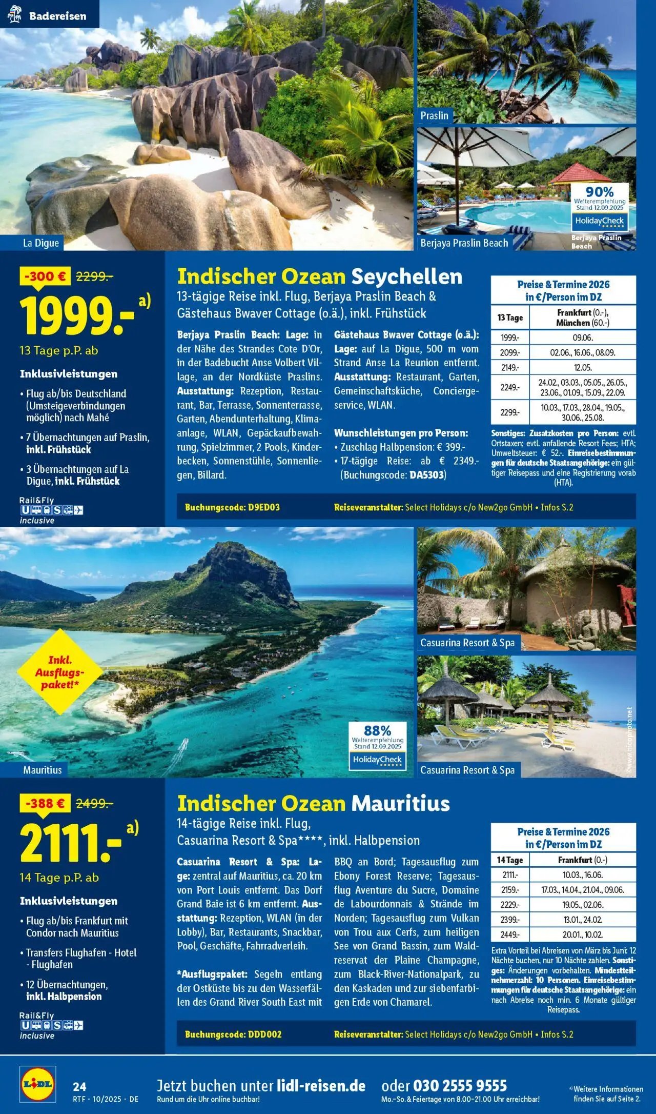 Lidl Reisen Oktober/November Reise-Highlights (2025-10-13 - 2025-11-15)