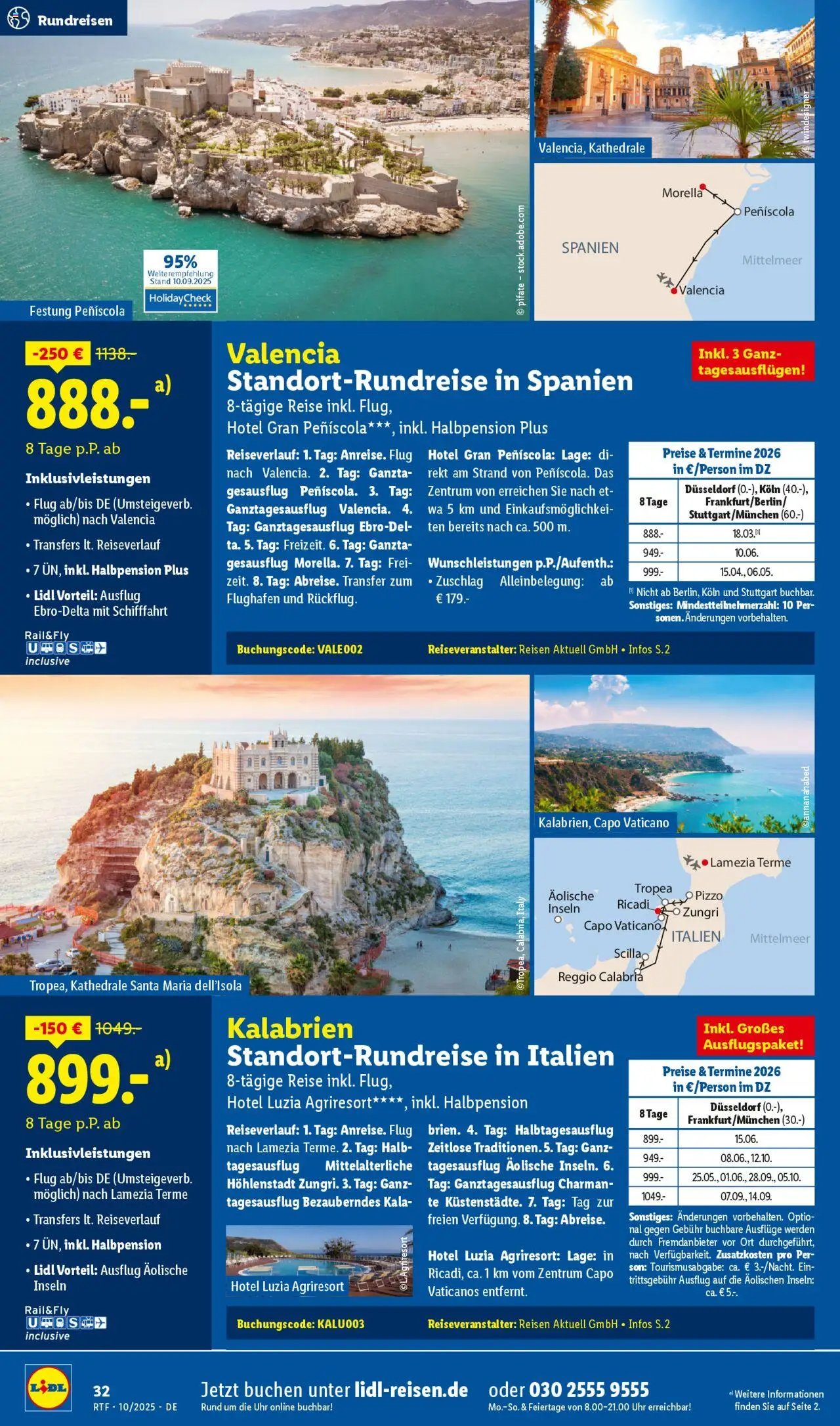 Lidl Reisen Oktober/November Reise-Highlights (2025-10-13 - 2025-11-15)