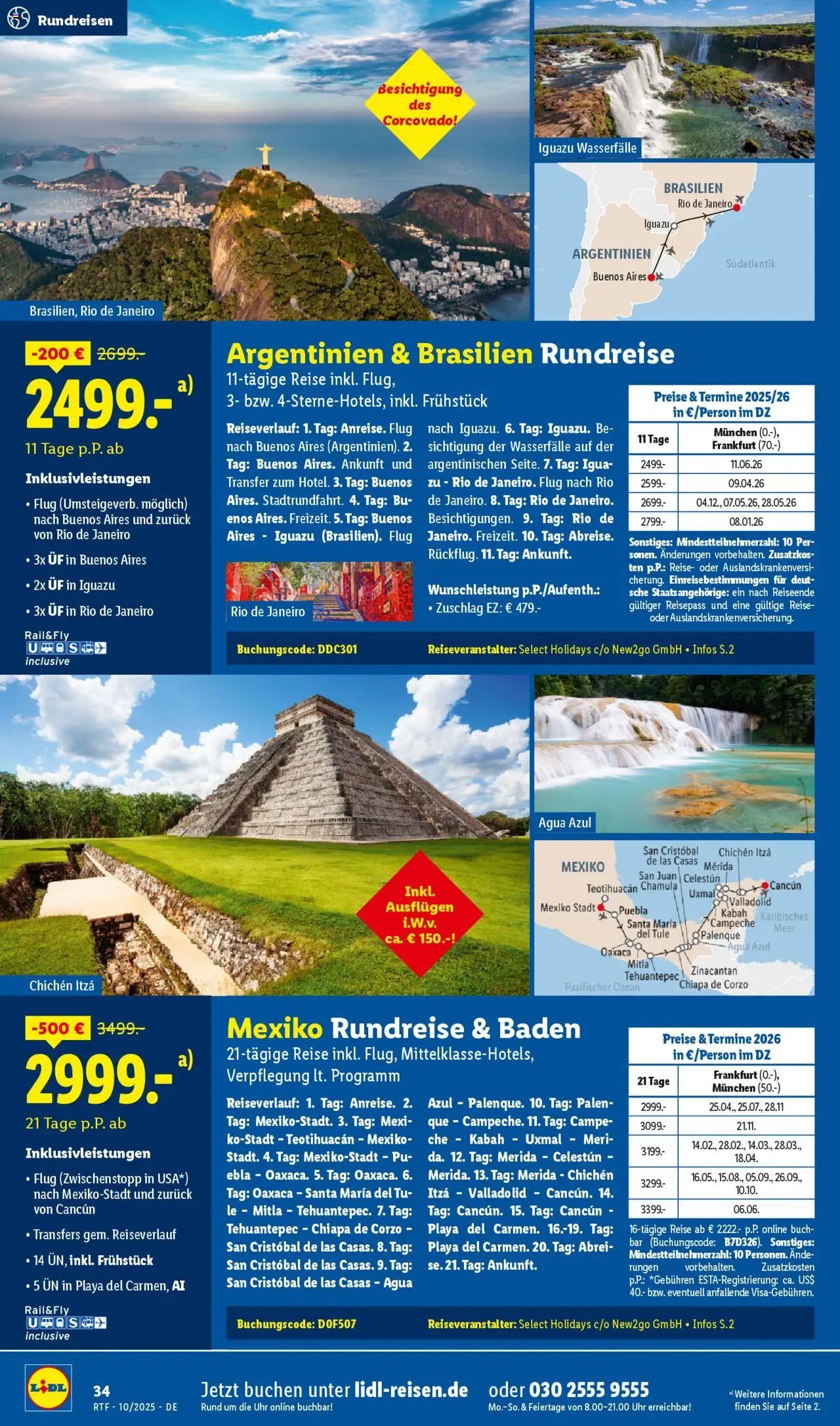 Lidl Reisen Oktober/November Reise-Highlights (2025-10-13 - 2025-11-15)