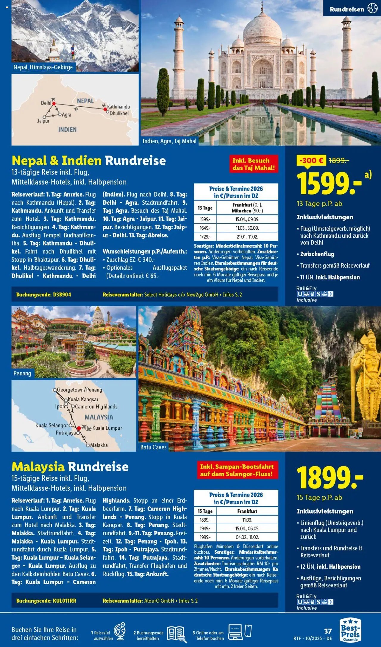 Lidl Reisen Oktober/November Reise-Highlights (2025-10-13 - 2025-11-15)