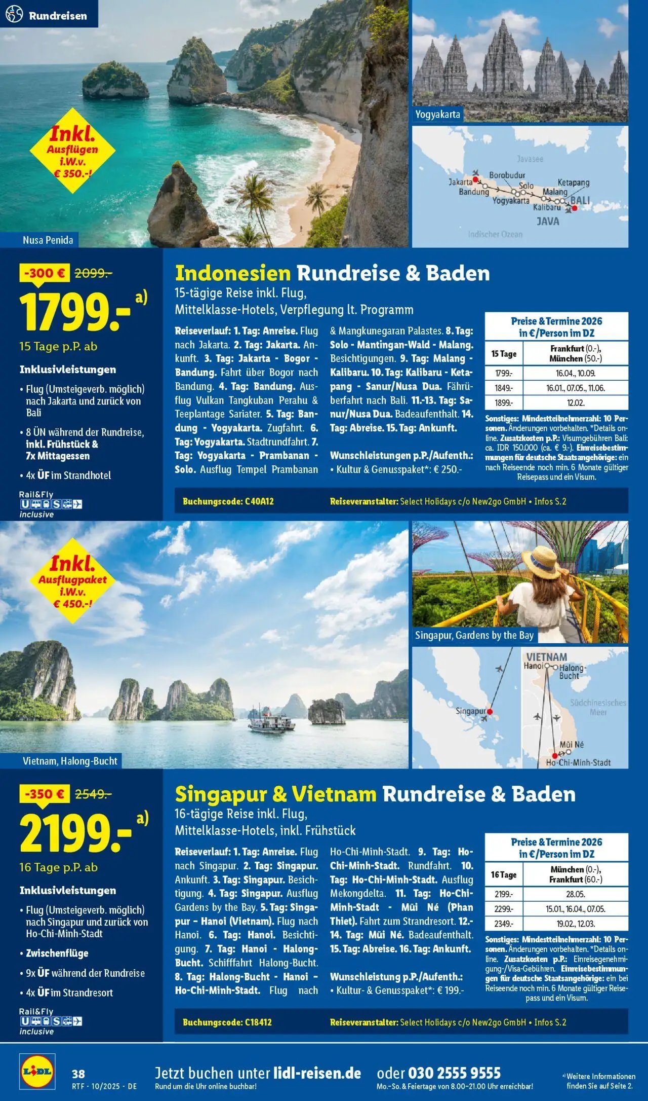 Lidl Reisen Oktober/November Reise-Highlights (2025-10-13 - 2025-11-15)