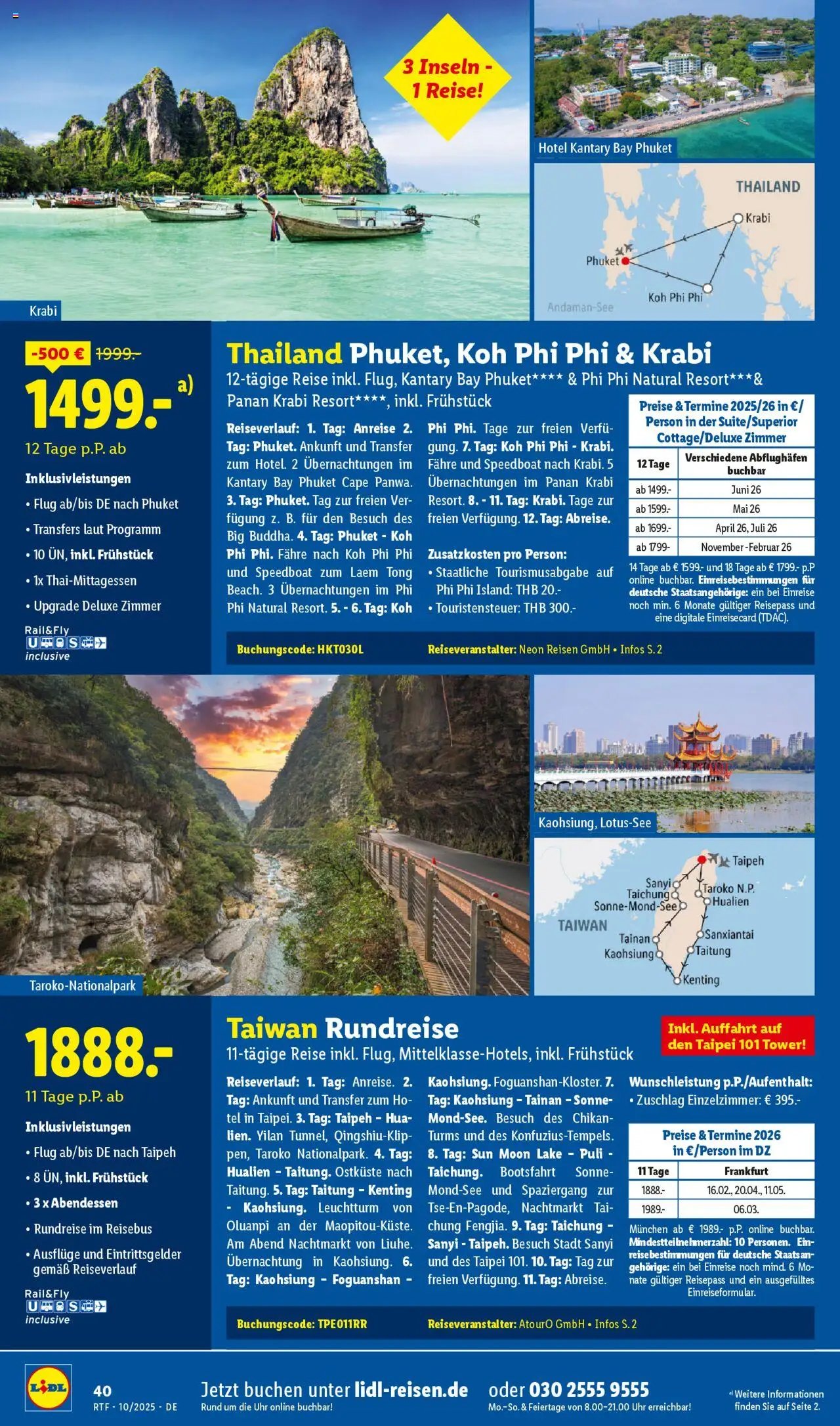 Lidl Reisen Oktober/November Reise-Highlights (2025-10-13 - 2025-11-15)