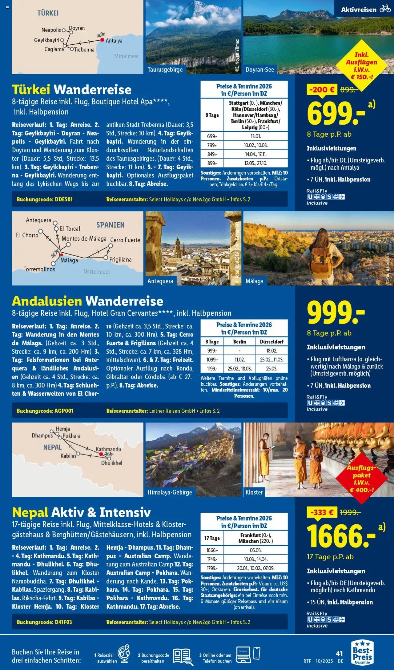 Lidl Reisen Oktober/November Reise-Highlights (2025-10-13 - 2025-11-15)
