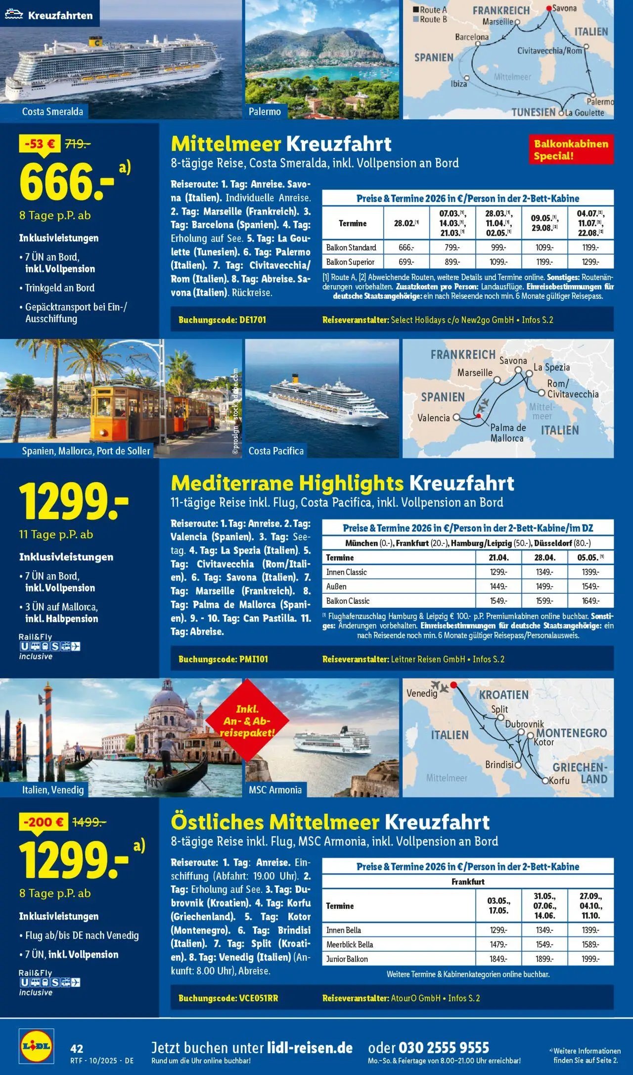 Lidl Reisen Oktober/November Reise-Highlights (2025-10-13 - 2025-11-15)