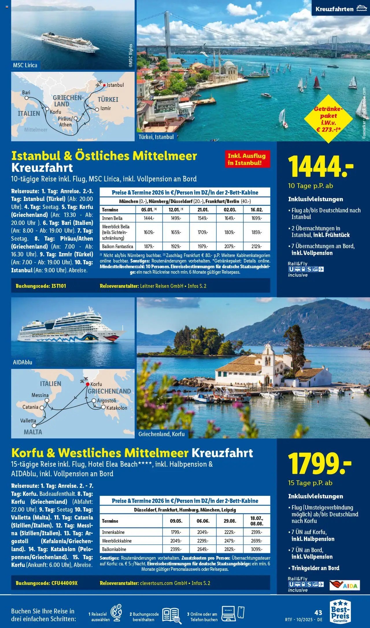 Lidl Reisen Oktober/November Reise-Highlights (2025-10-13 - 2025-11-15)