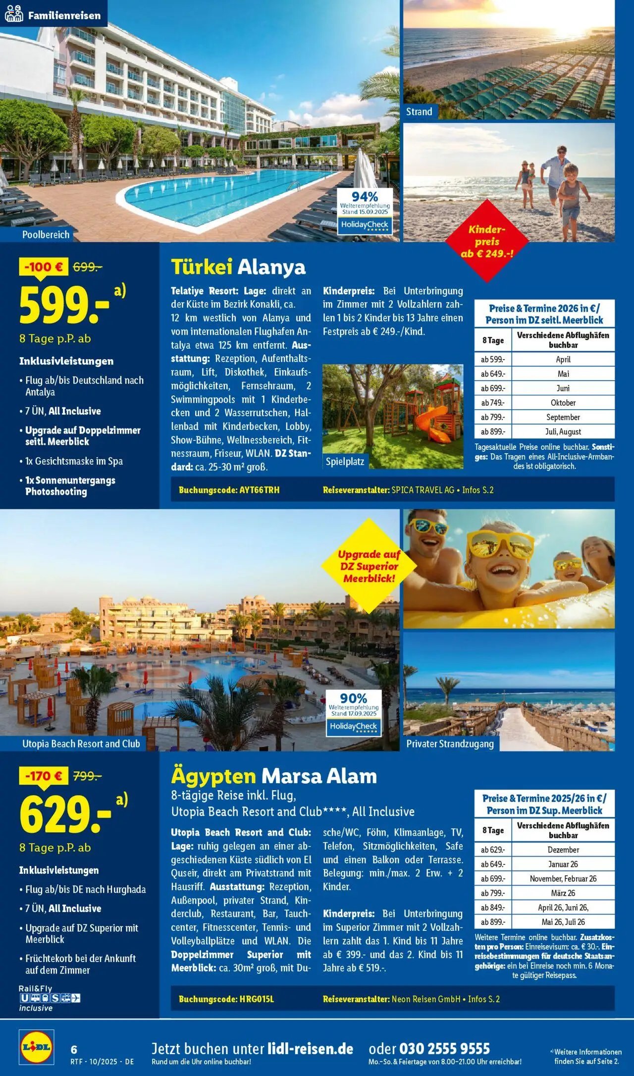 Lidl Reisen Oktober/November Reise-Highlights (2025-10-13 - 2025-11-15)
