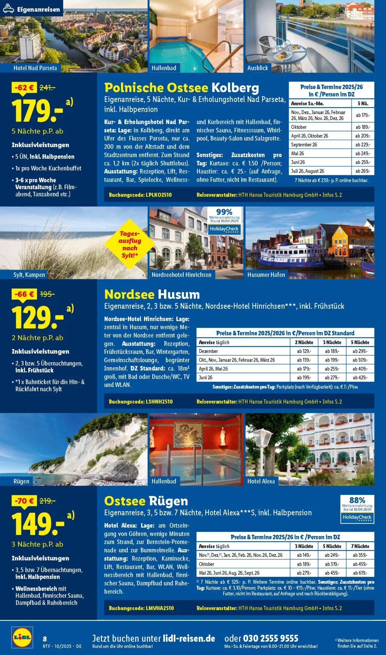 Lidl Reisen Oktober/November Reise-Highlights (2025-10-13 - 2025-11-15)