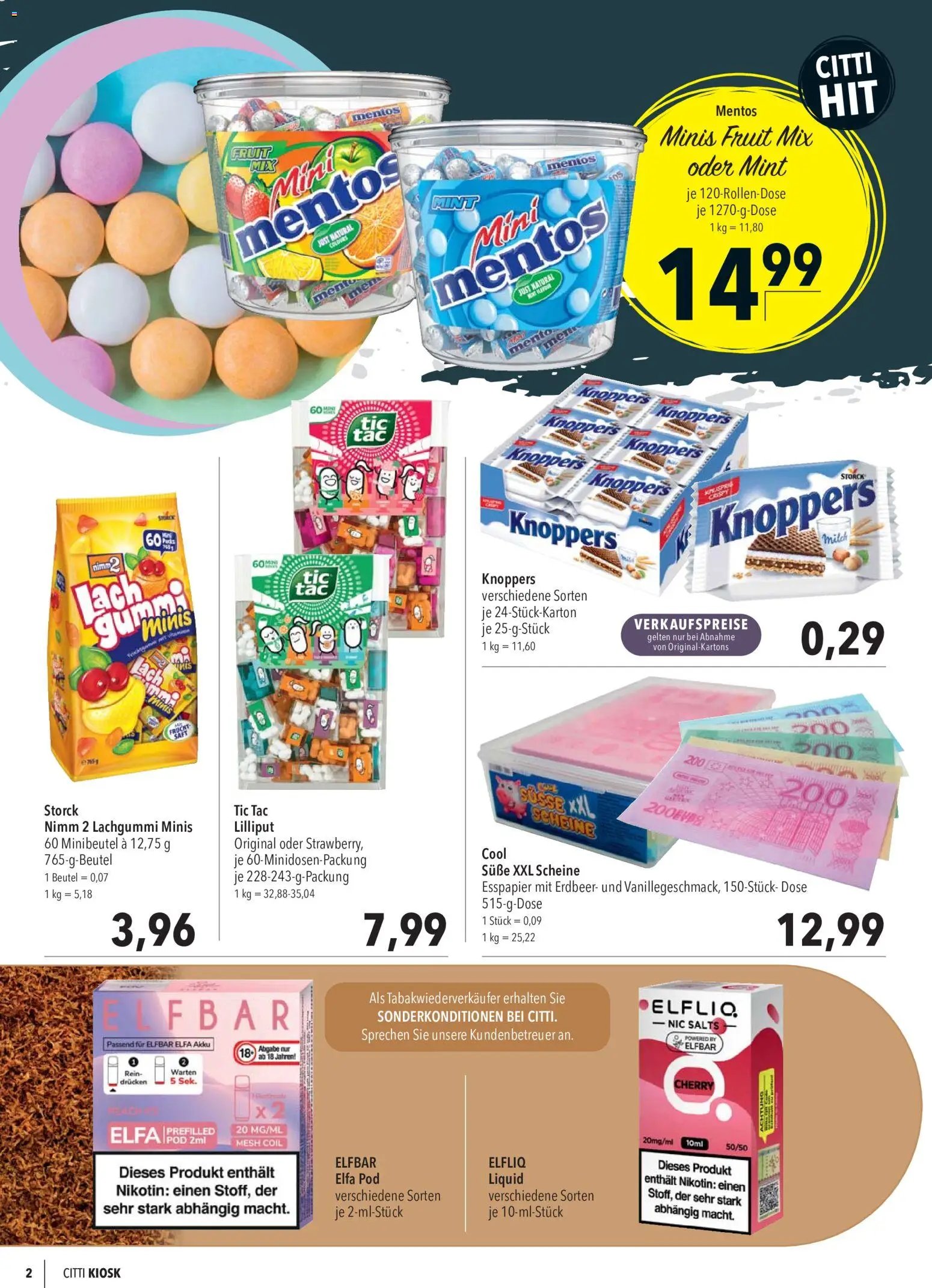 CITTI Markt Kioskwerbung