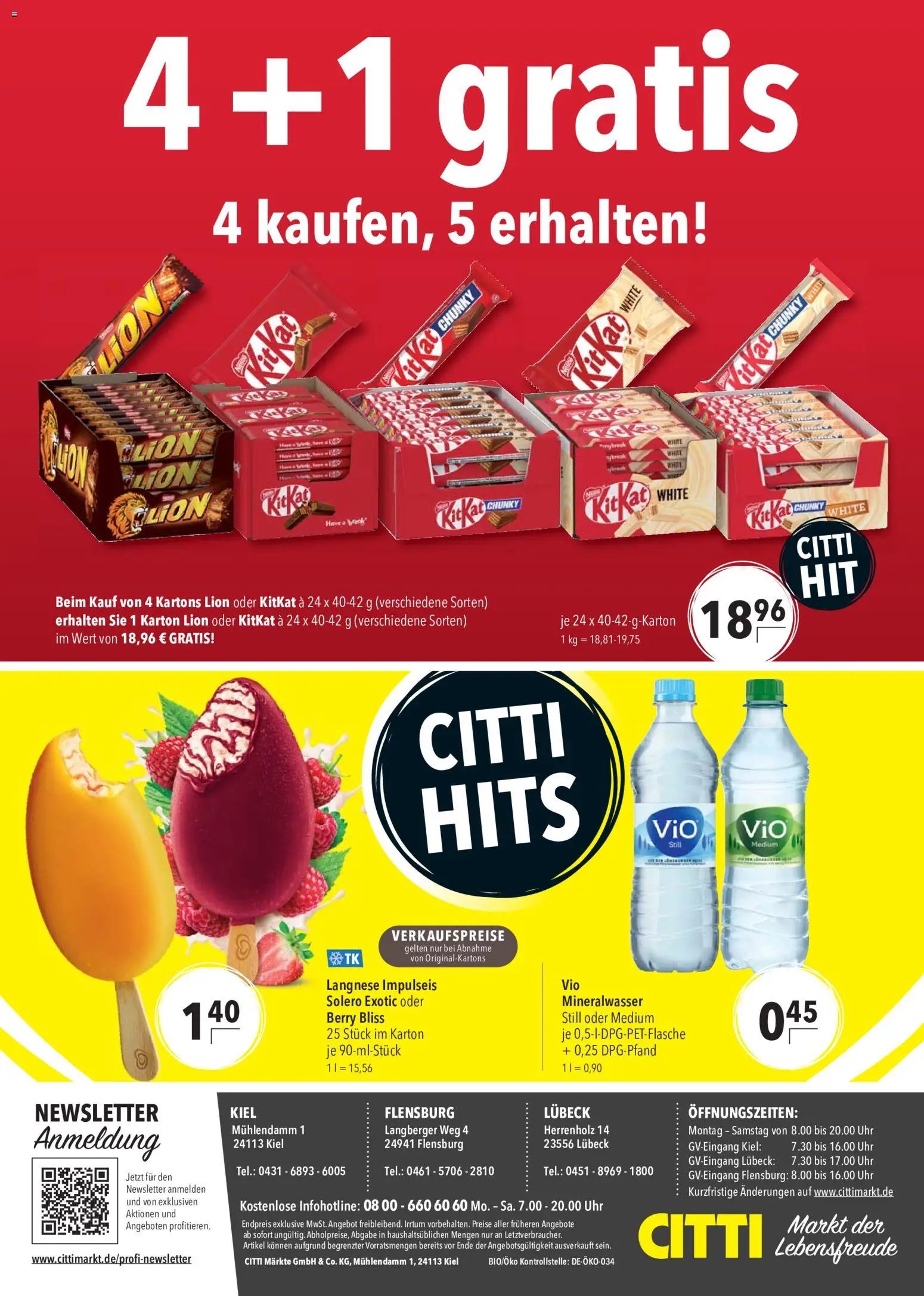 CITTI Markt Kioskwerbung
