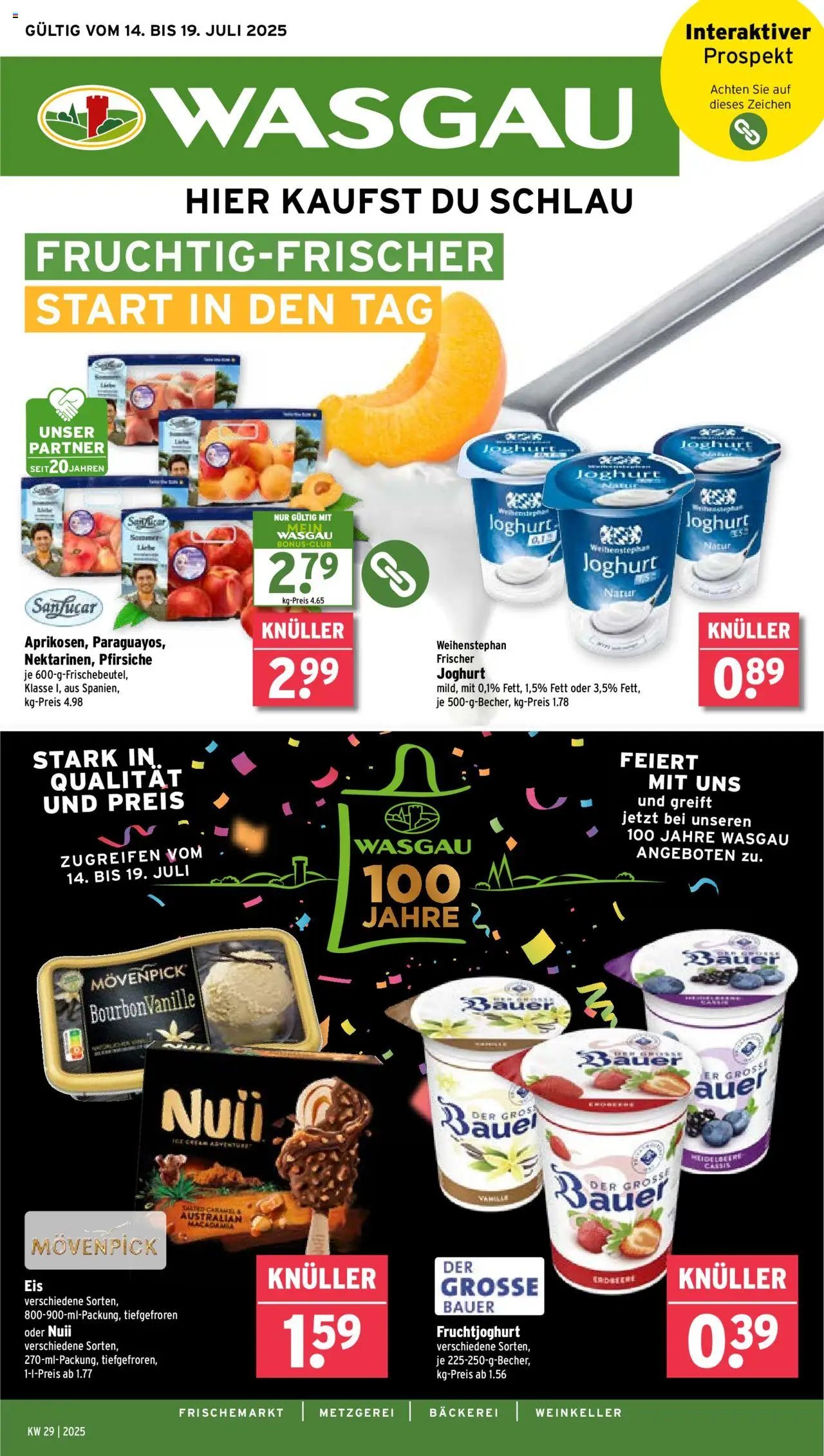 Wasgau Prospekt 	 (2025-07-14 - 2025-07-19) | 1