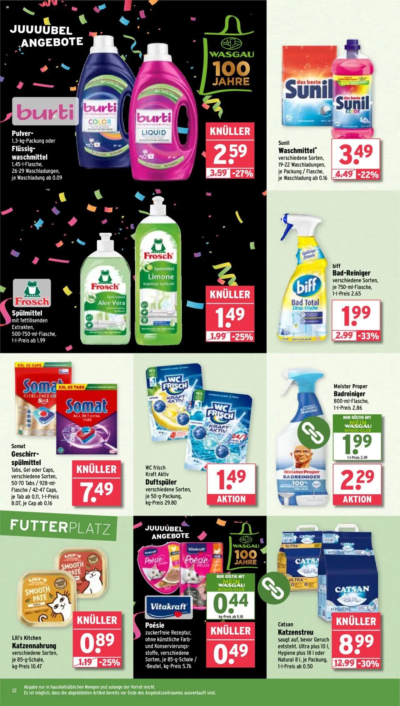 Wasgau Prospekt 	 (2025-07-14 - 2025-07-19) | 22