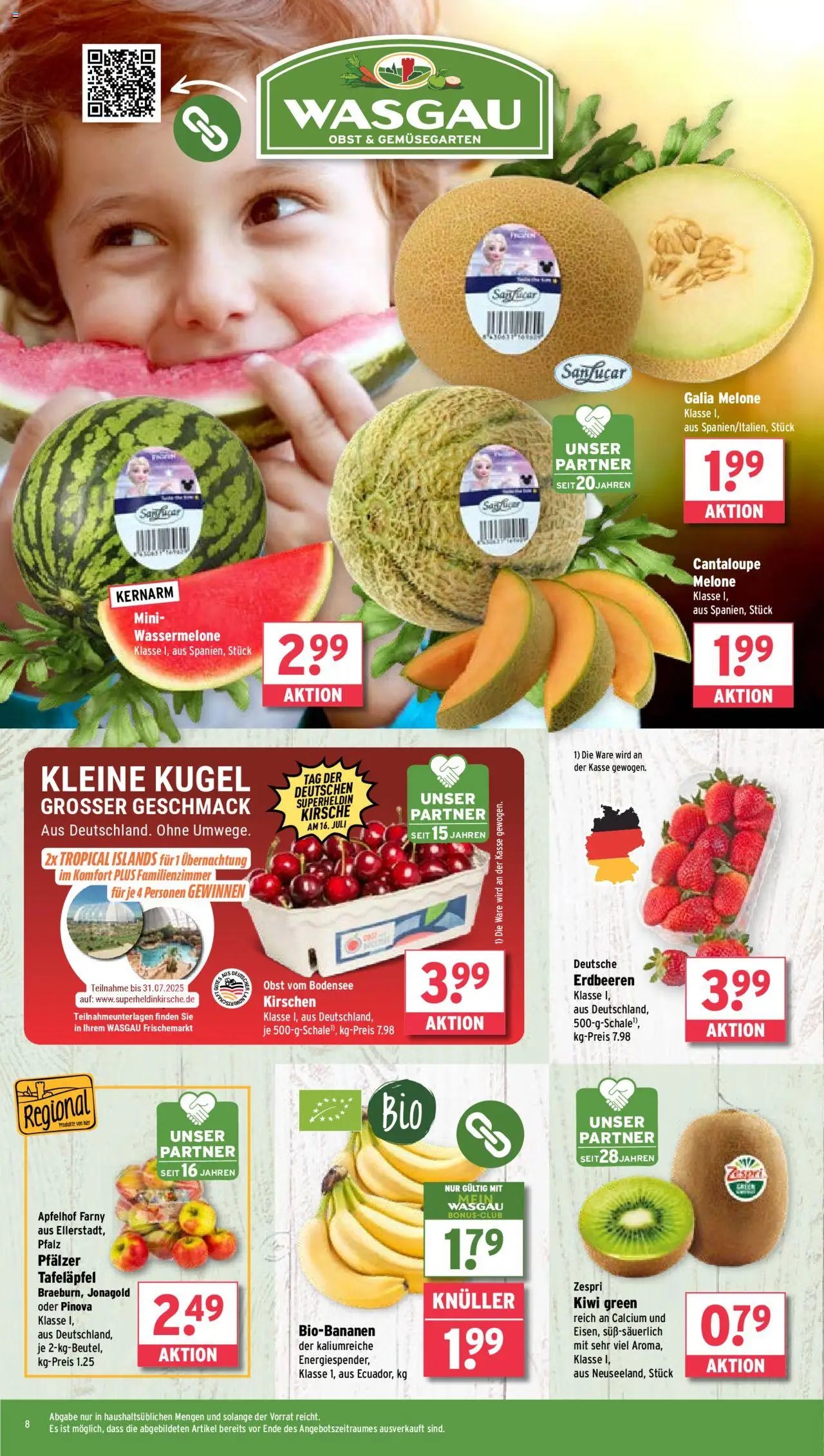 Wasgau Prospekt 	 (2025-07-14 - 2025-07-19) | 8