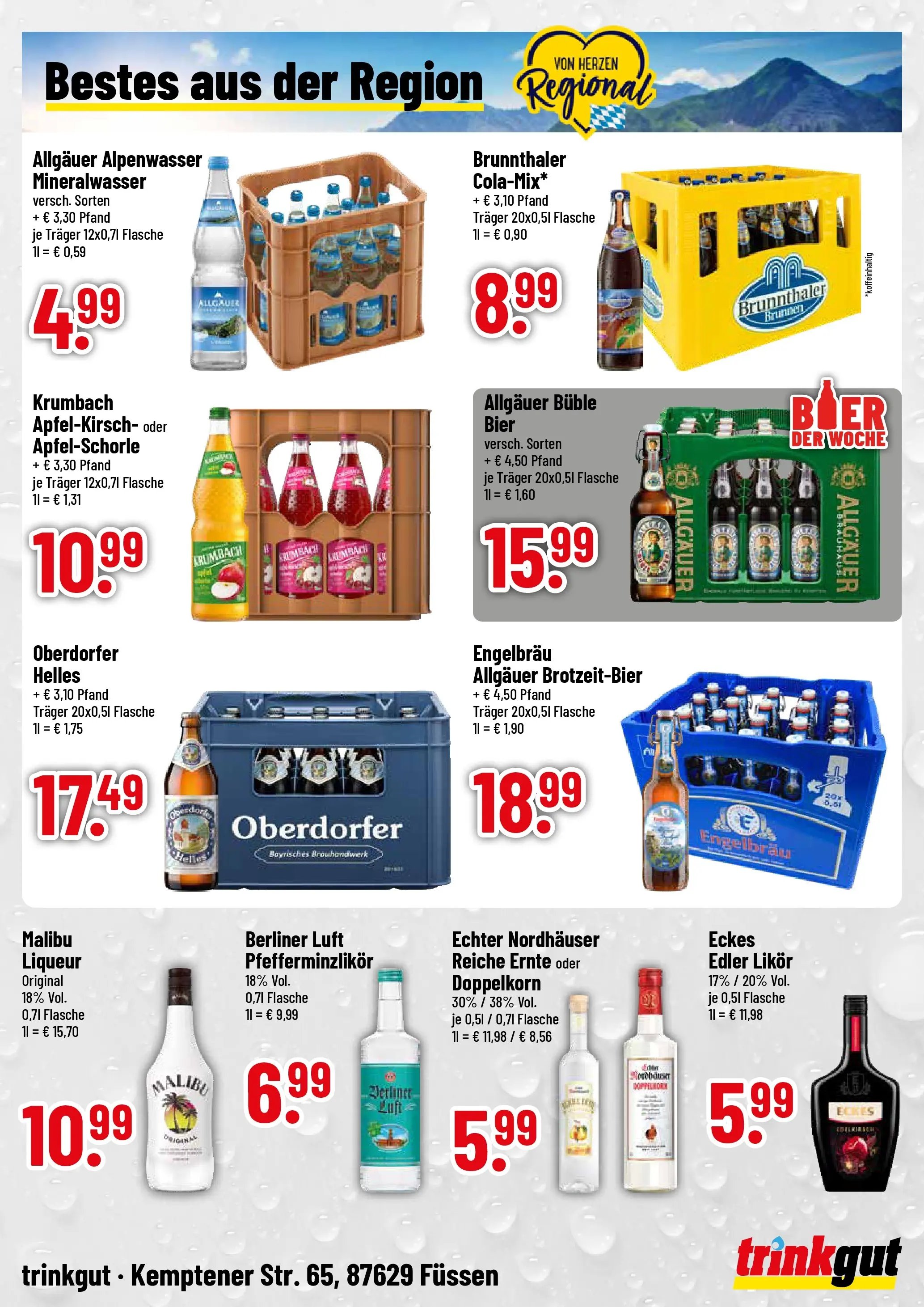 Trinkgut Prospekt Füssen	