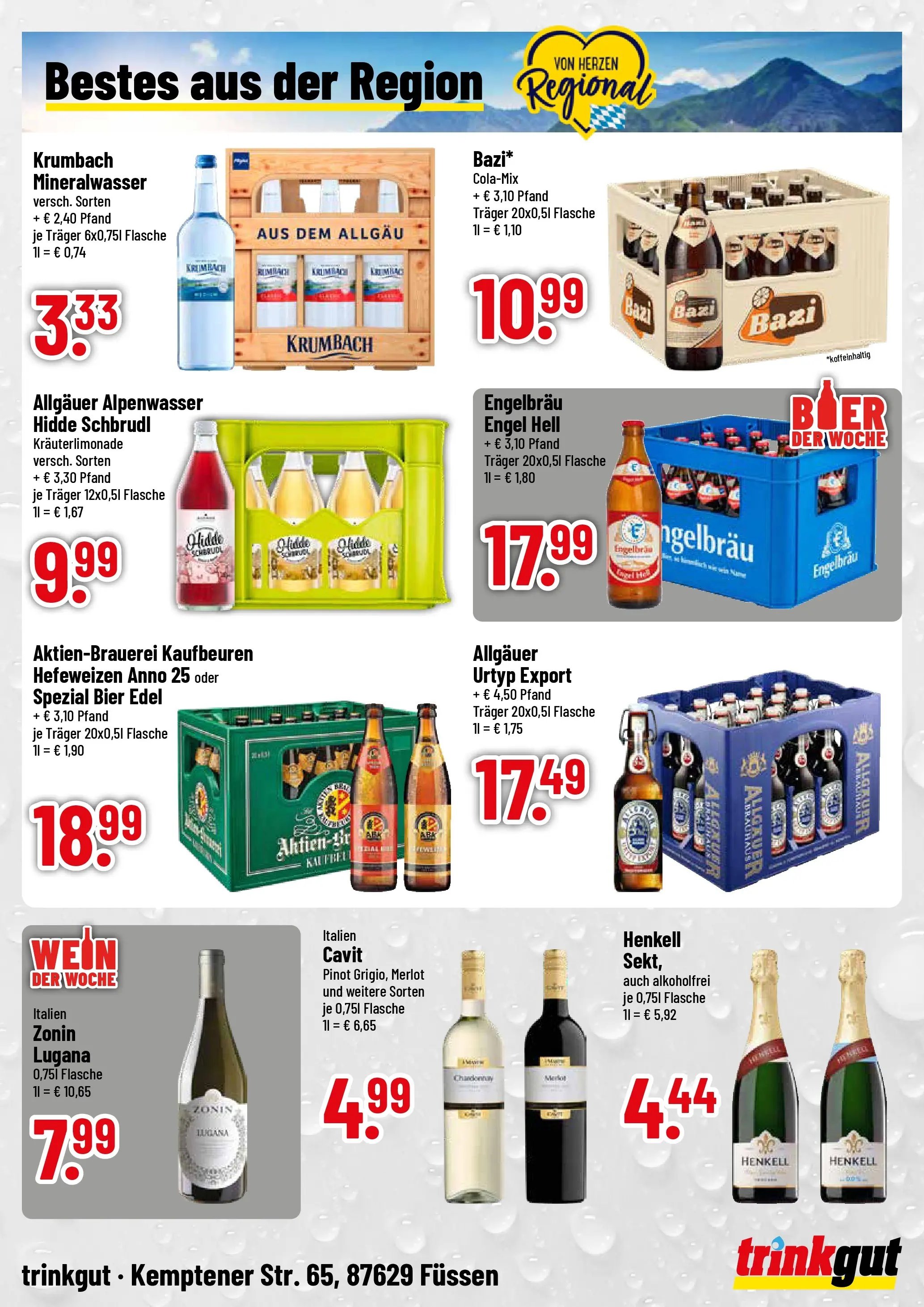 Trinkgut Prospekt Füssen	