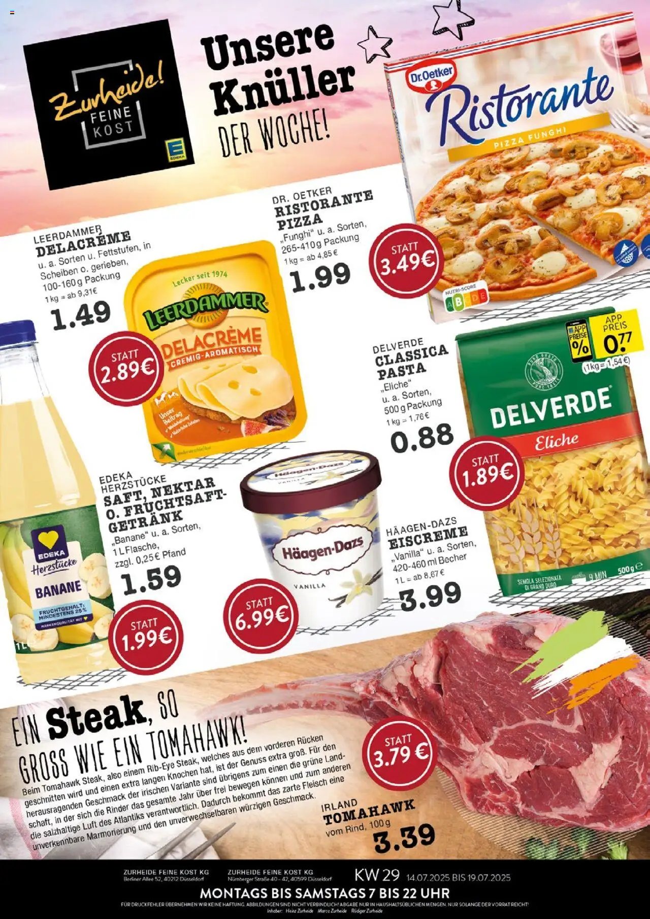 Edeka Zurheide Prospekt 	 (2025-07-14 - 2025-07-19) | 1