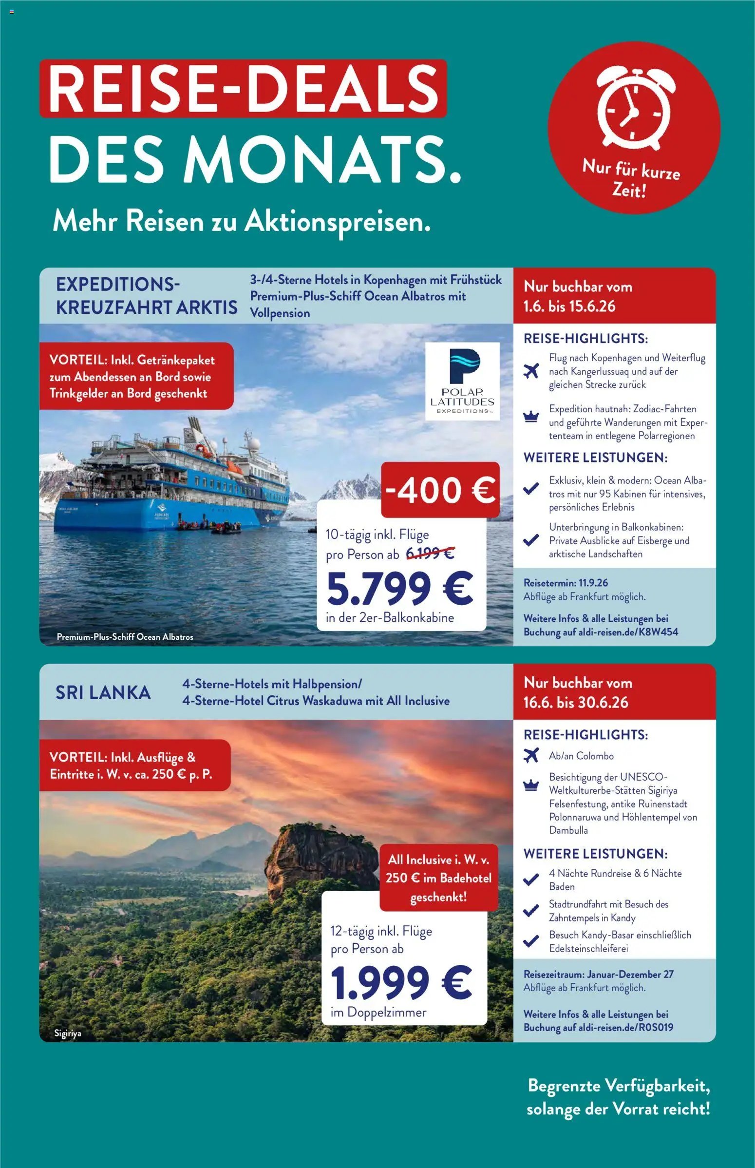 Aldi Reisen Prospekt