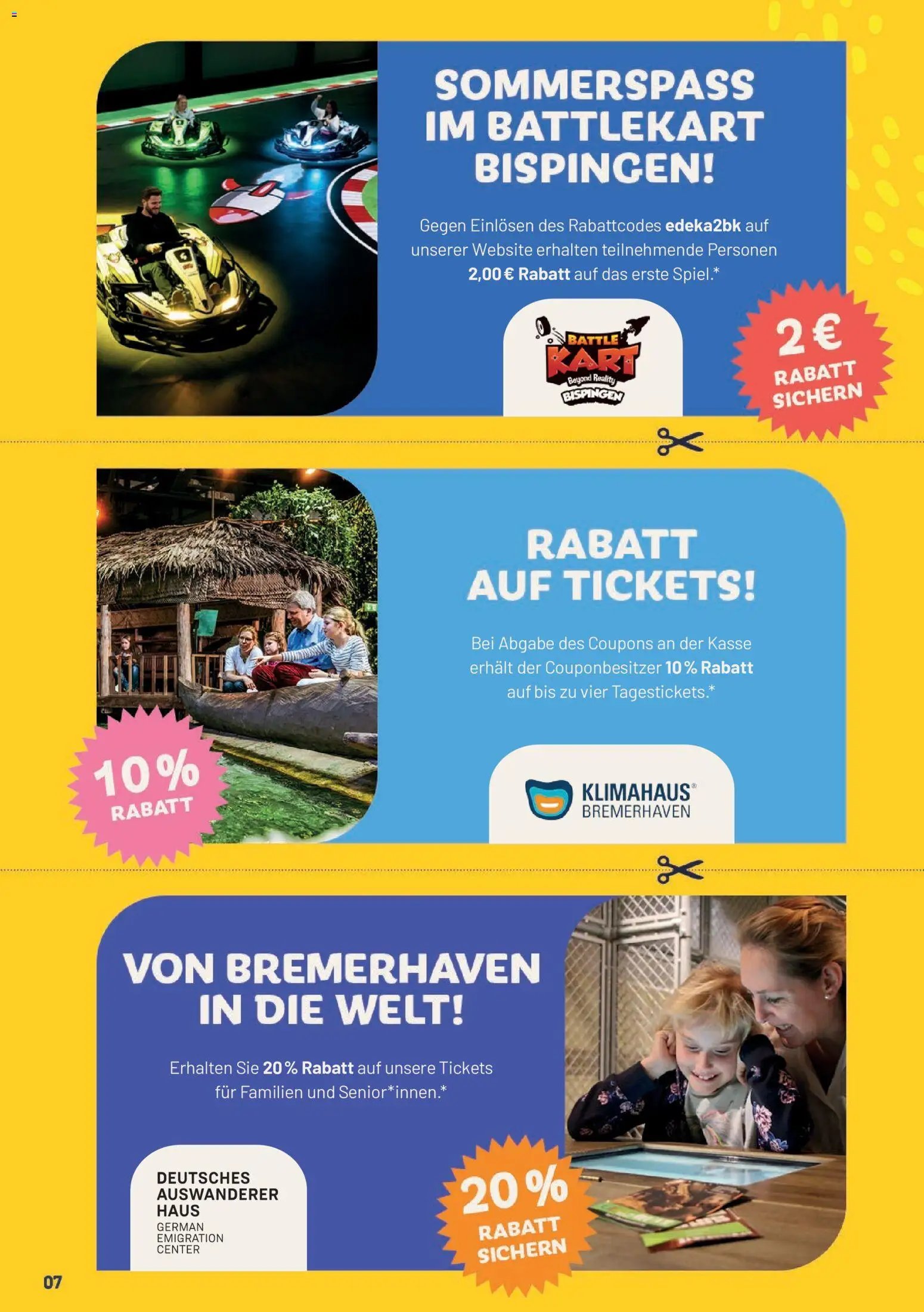 E center Prospekt Super Sommer Spar-Pass 2026