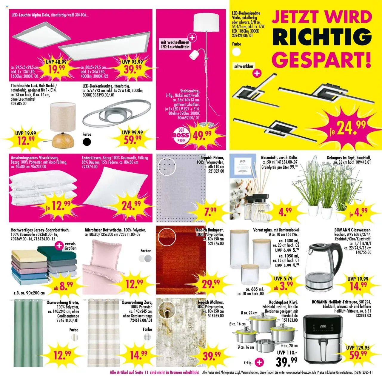 SB Möbel Boss Prospekt 	 (2025-09-06 - 2025-09-12) | 11