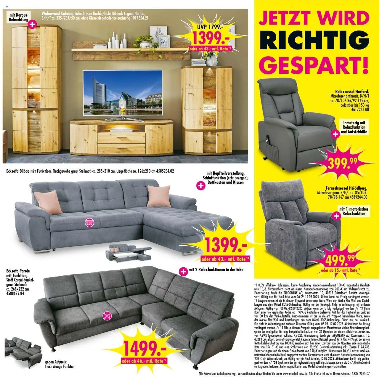 SB Möbel Boss Prospekt 	 (2025-09-06 - 2025-09-12) | 7