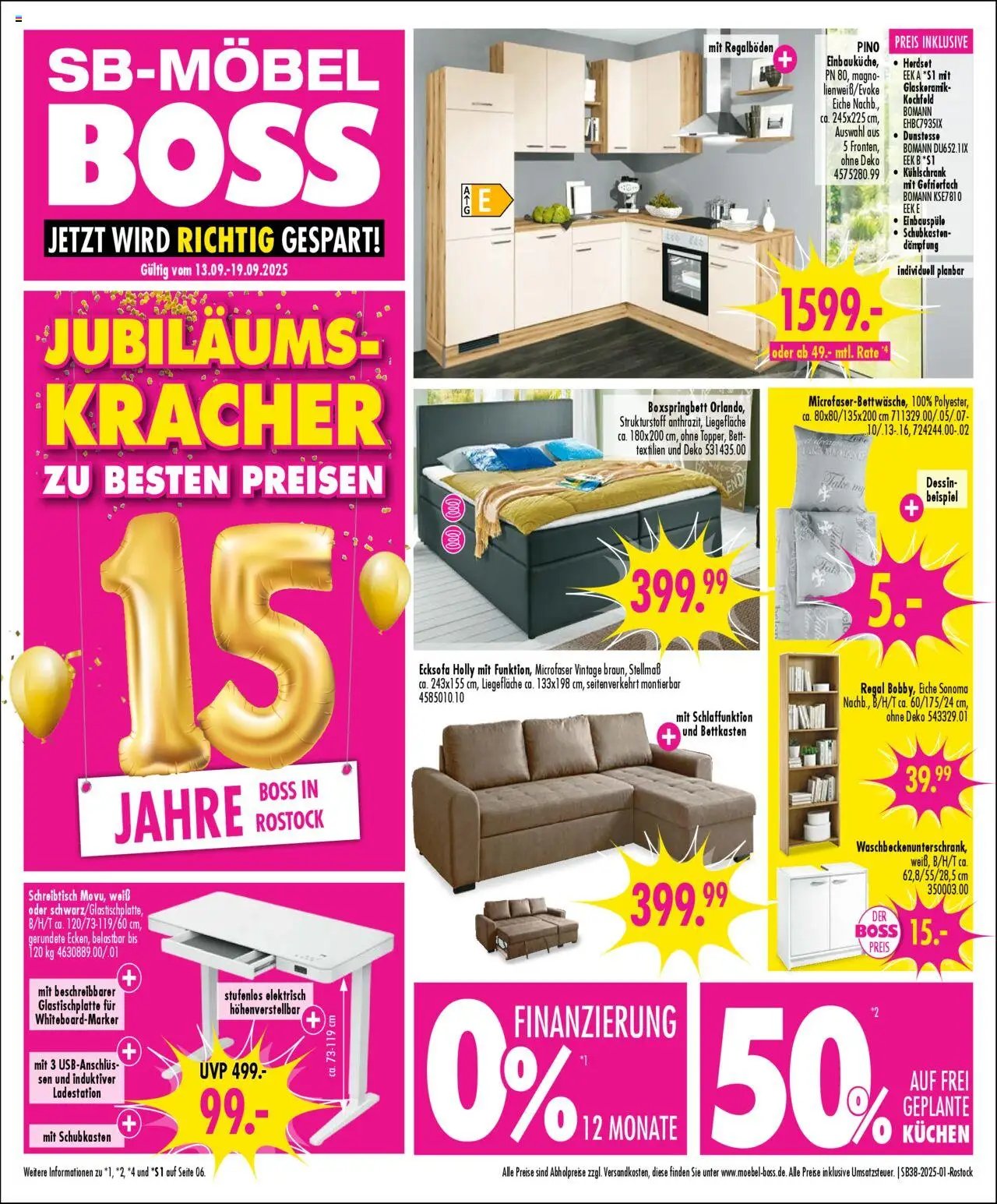 SB Möbel Boss Prospekt Rostock	 (2025-09-13 - 2025-09-19) | 1