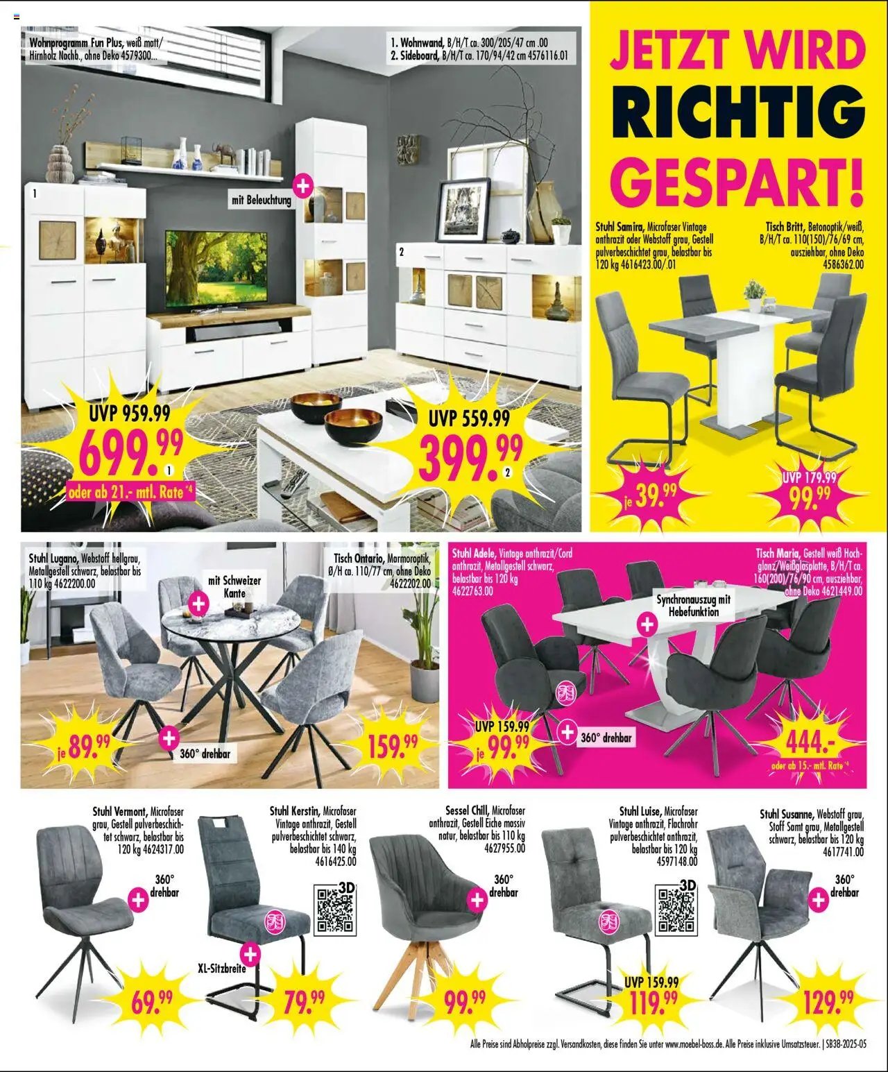 SB Möbel Boss Prospekt Rostock	 (2025-09-13 - 2025-09-19) | 5
