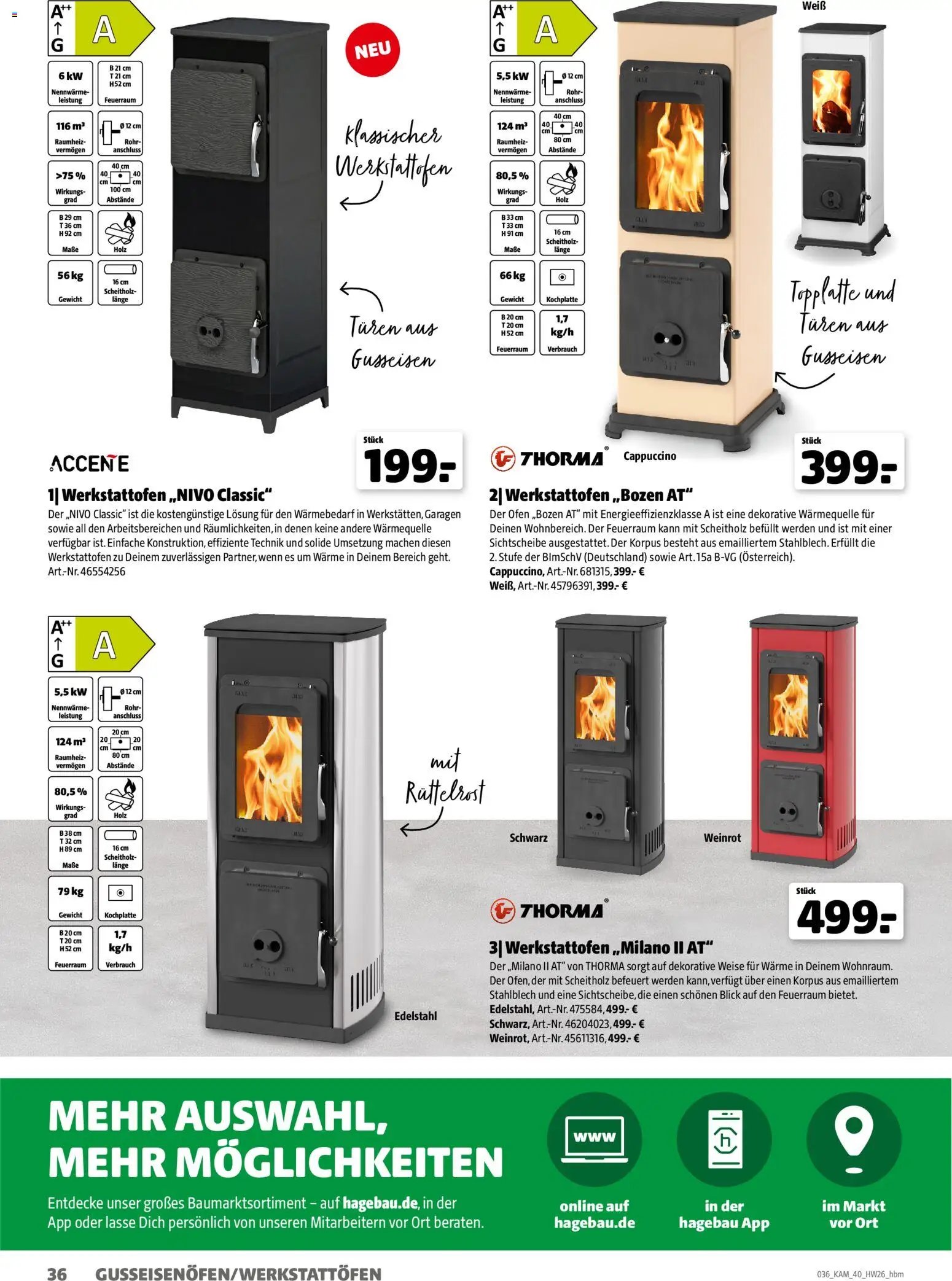 Hagebau Kaminofen & Zubehör