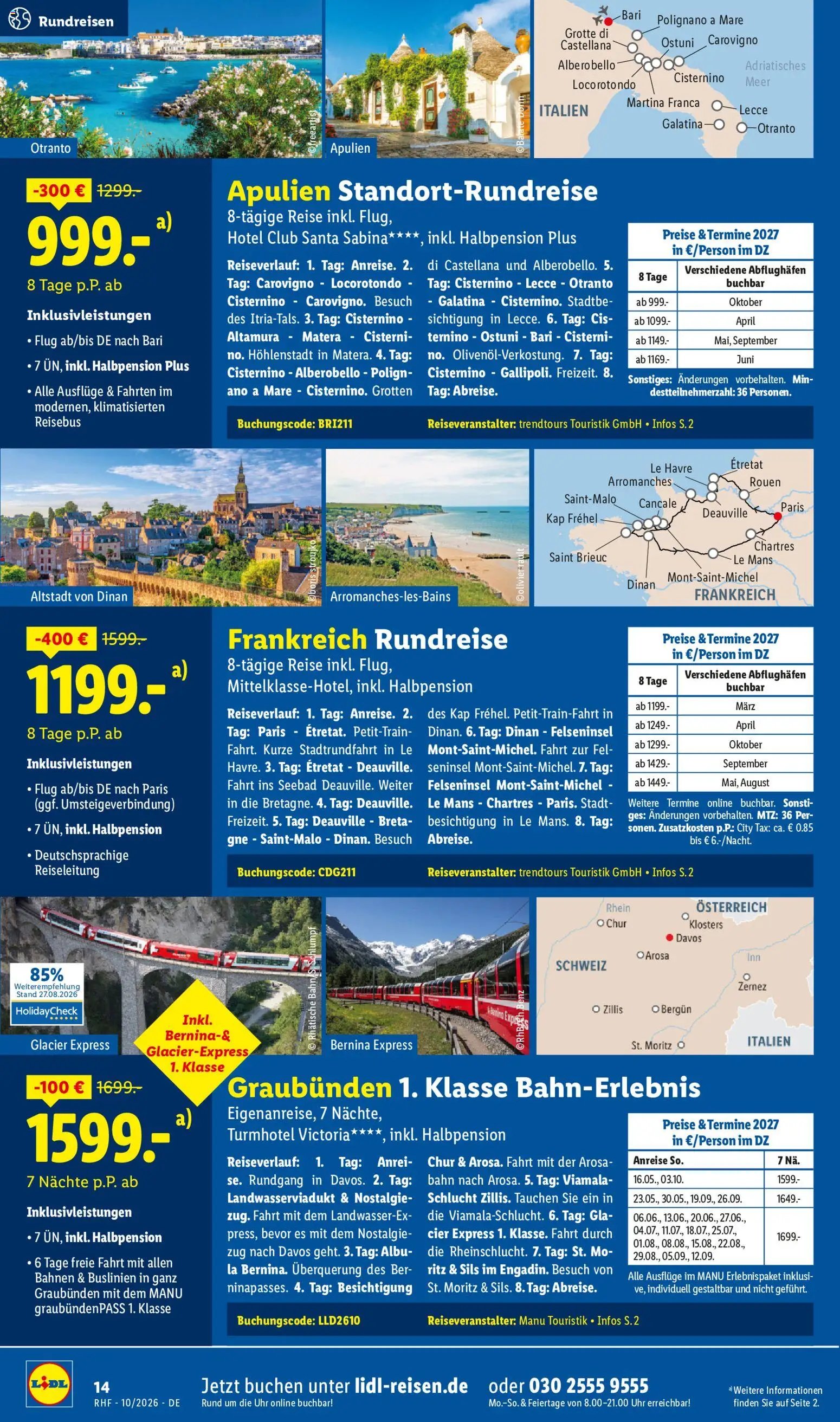 Lidl Reisen Prospekt